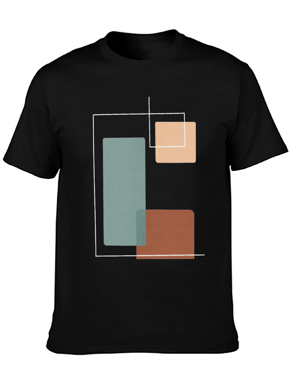 Geometric Black T-Shirt