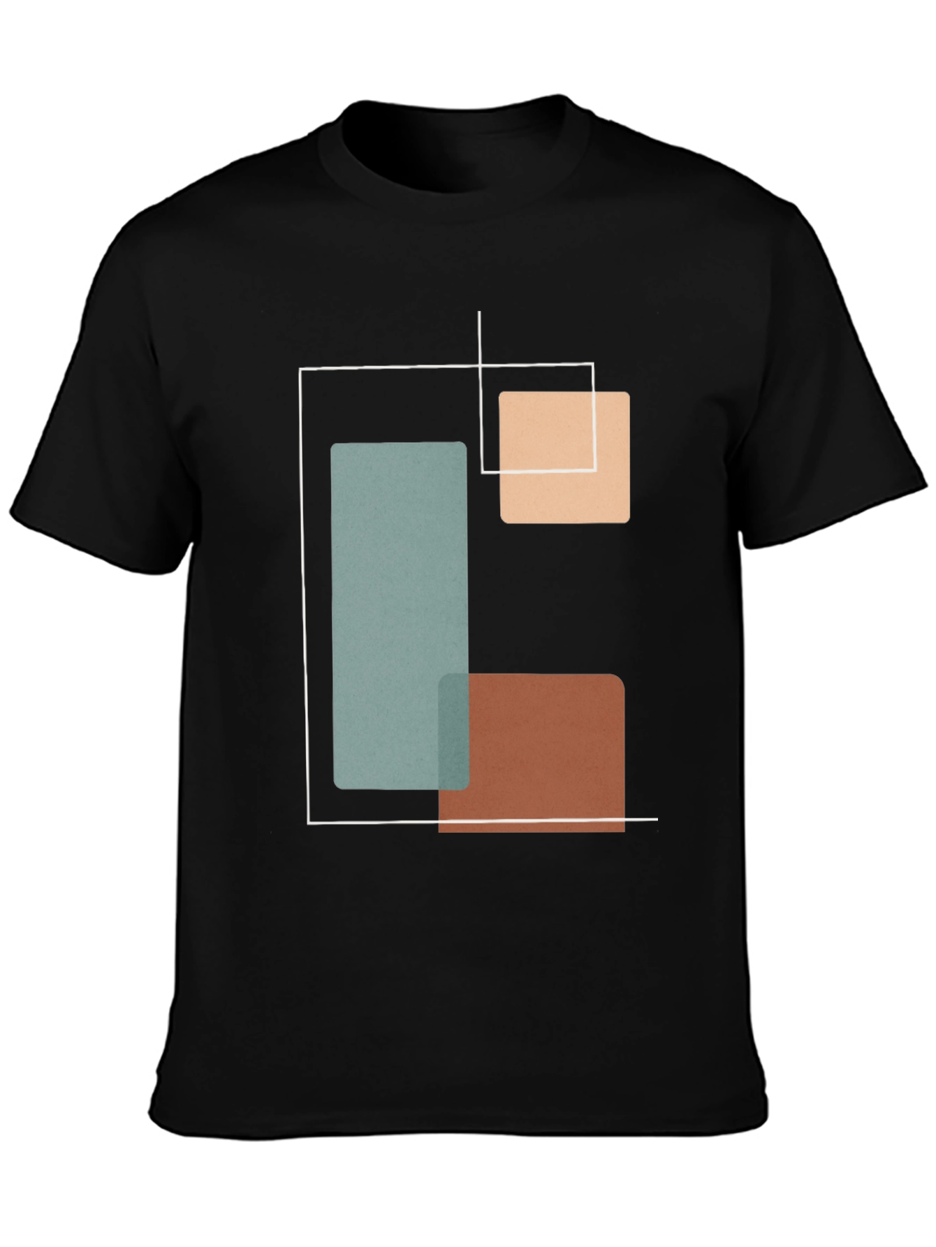 Geometric Black T-Shirt
