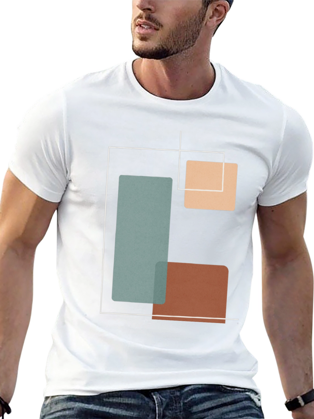 Geometric Black T-Shirt