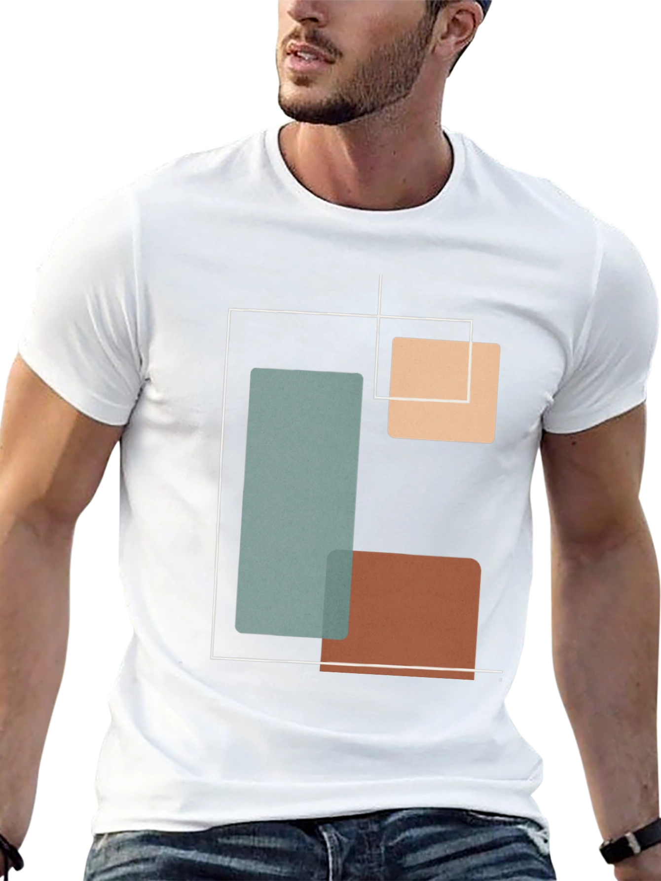 Geometric Black T-Shirt