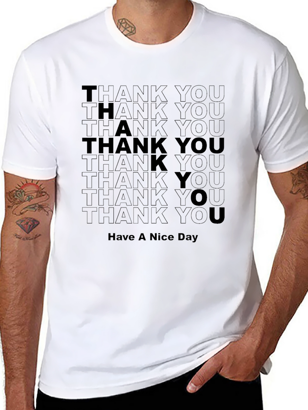 Thank You Have A Nice Day Graphic Tee