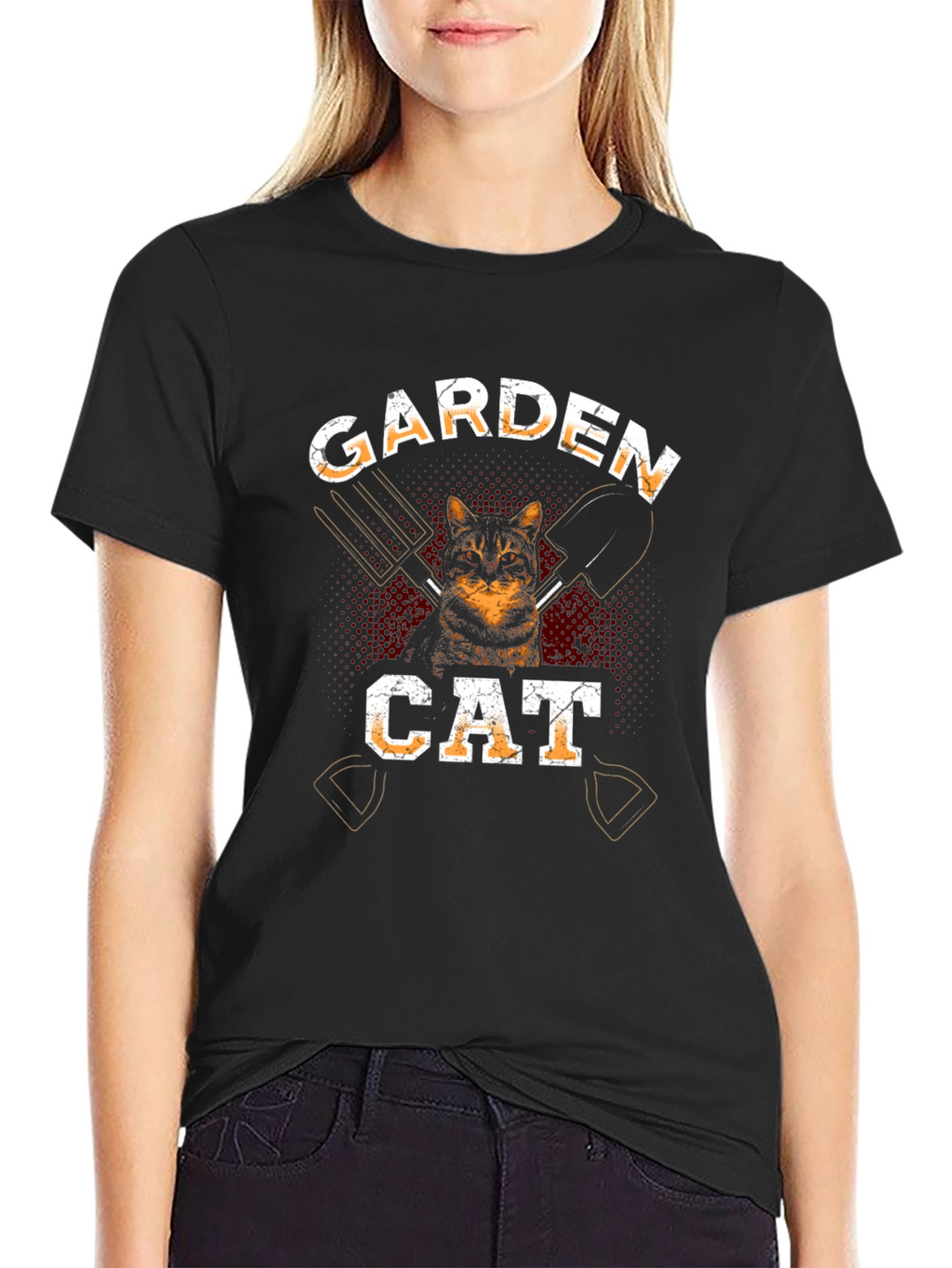 Garden Cat Graphic T-Shirt