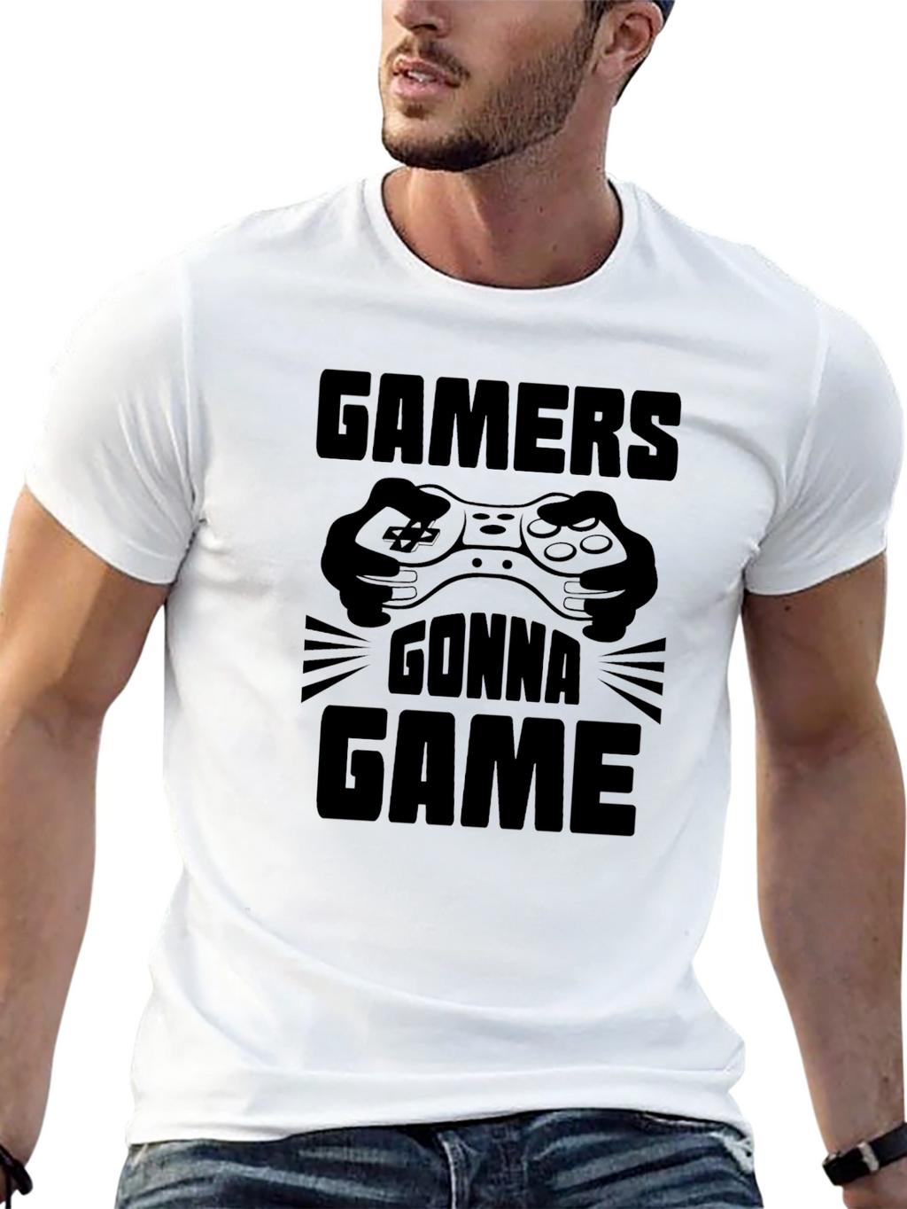 Gamers Gonna Game Black Graphic Tee