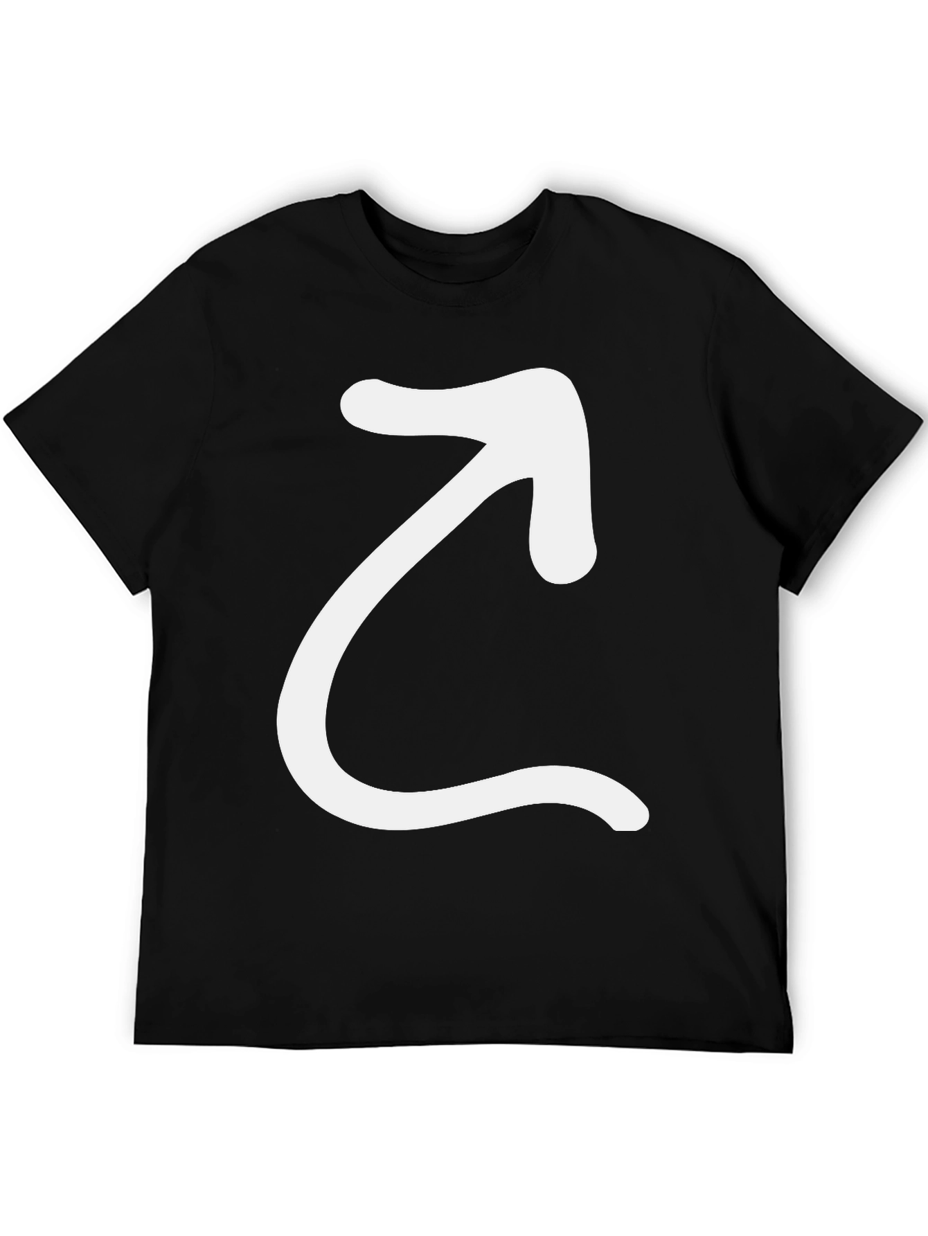 Arrow Graphic Black T-Shirt - Modern Casual Tee