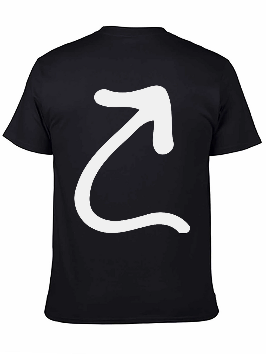 Arrow Graphic Black T-Shirt - Modern Casual Tee