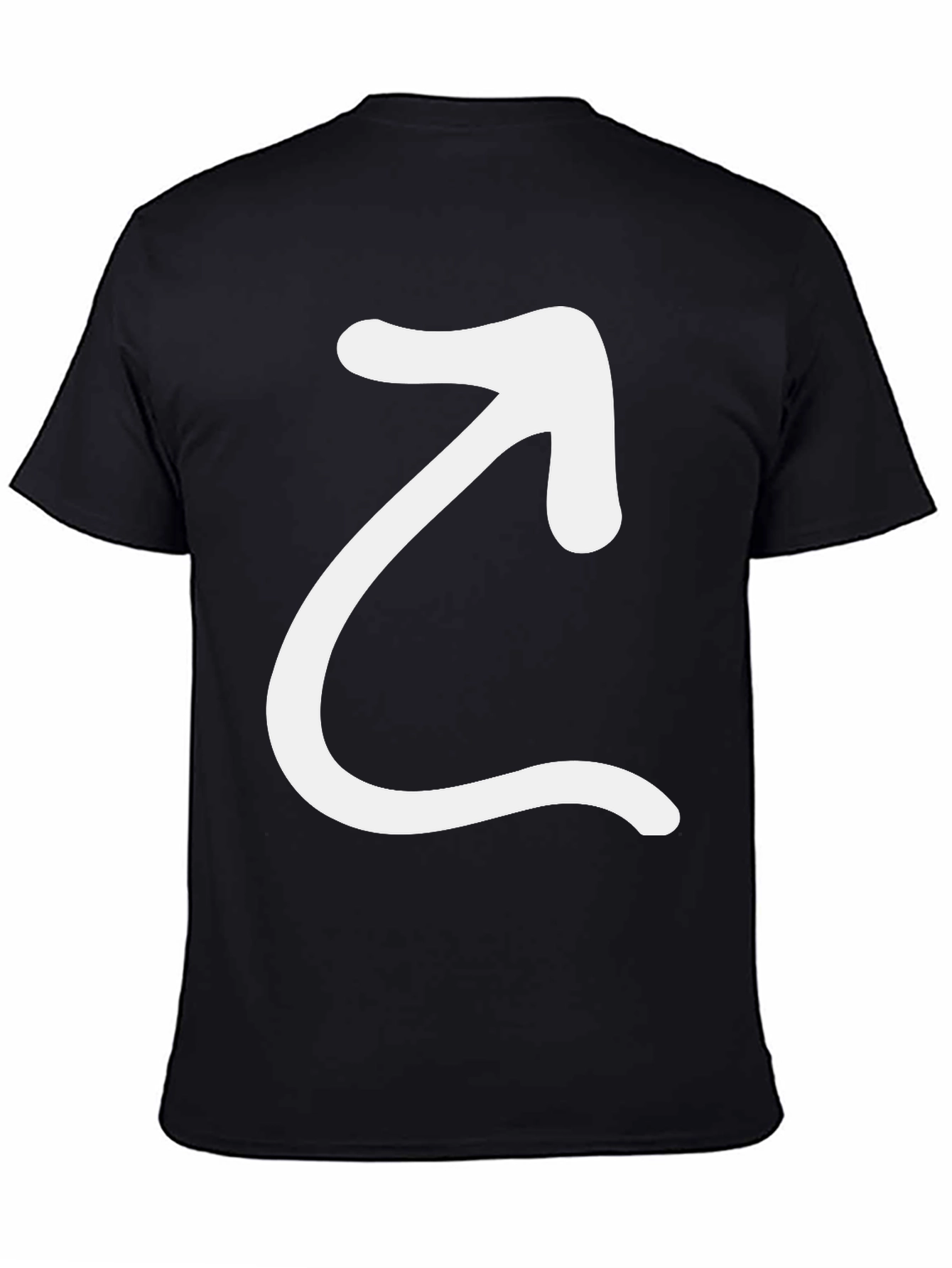 Arrow Graphic Black T-Shirt - Modern Casual Tee