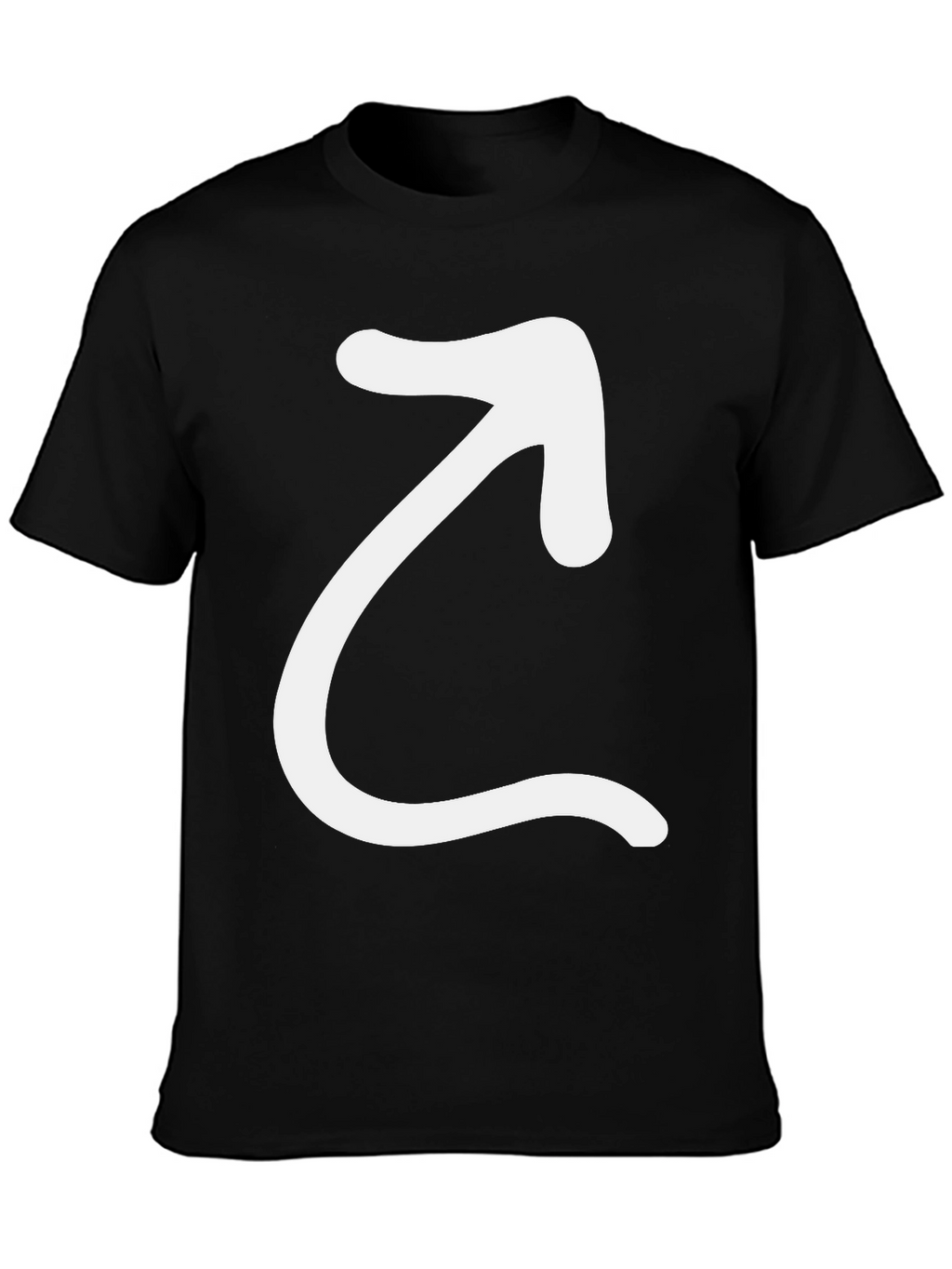Arrow Graphic Black T-Shirt - Modern Casual Tee