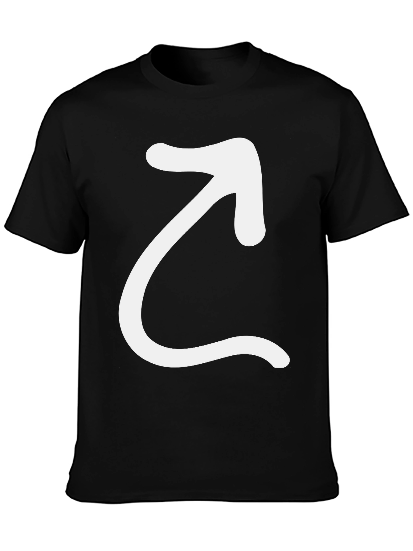 Arrow Graphic Black T-Shirt - Modern Casual Tee