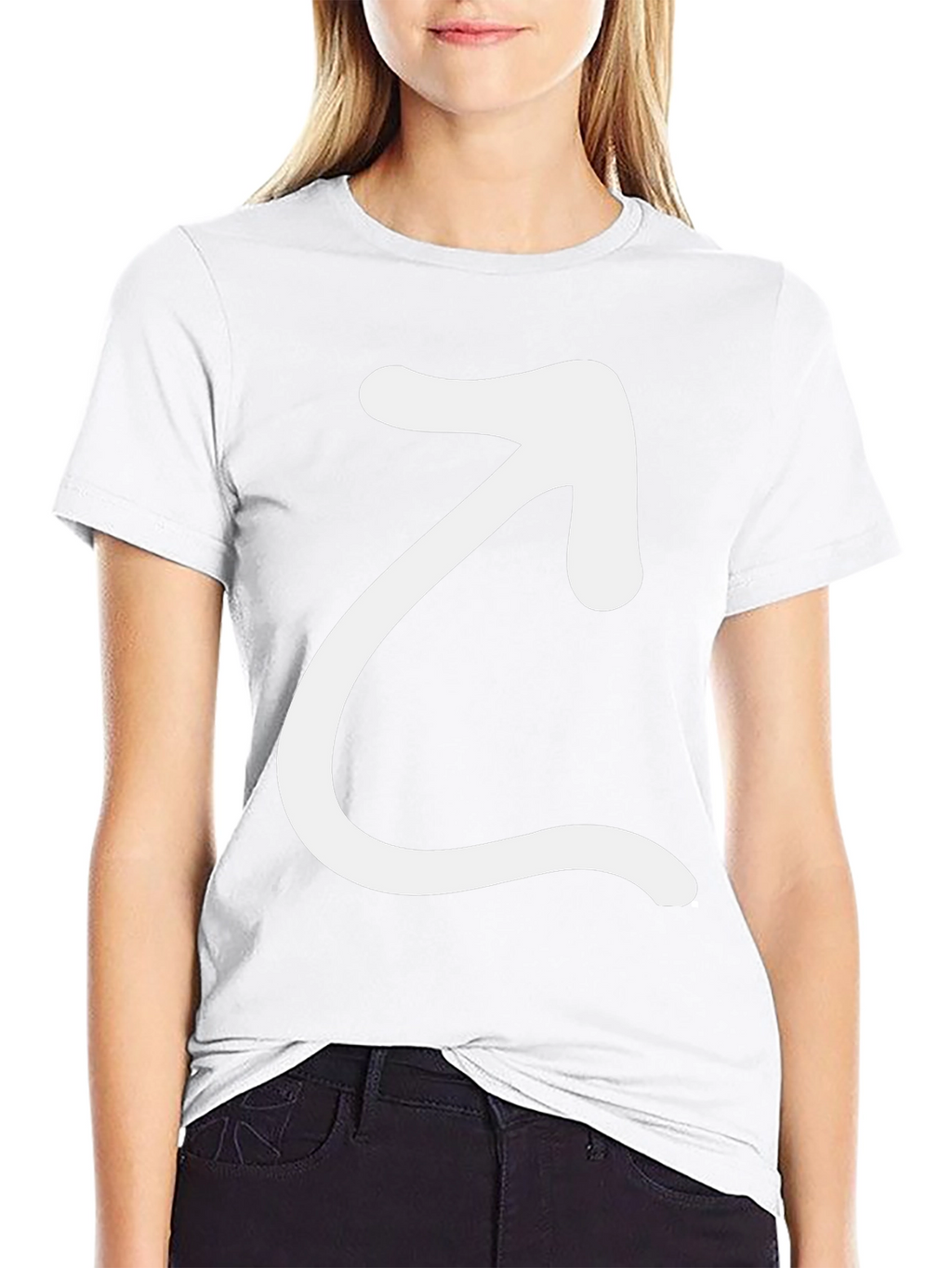 Arrow Graphic Black T-Shirt - Modern Casual Tee
