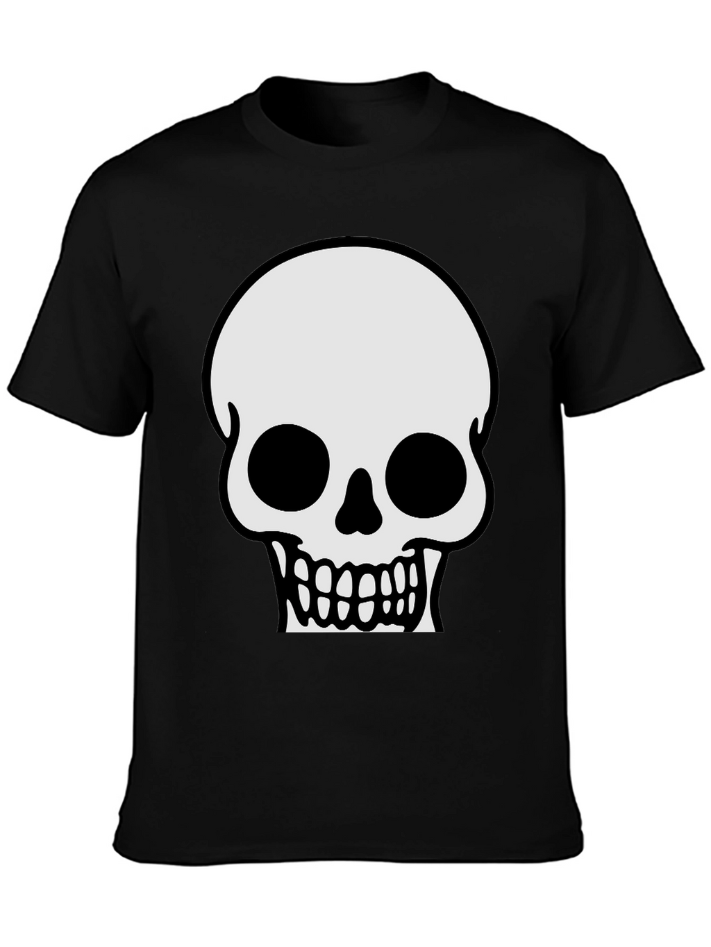 Skull Graphic T-Shirt - Classic Halloween Tee