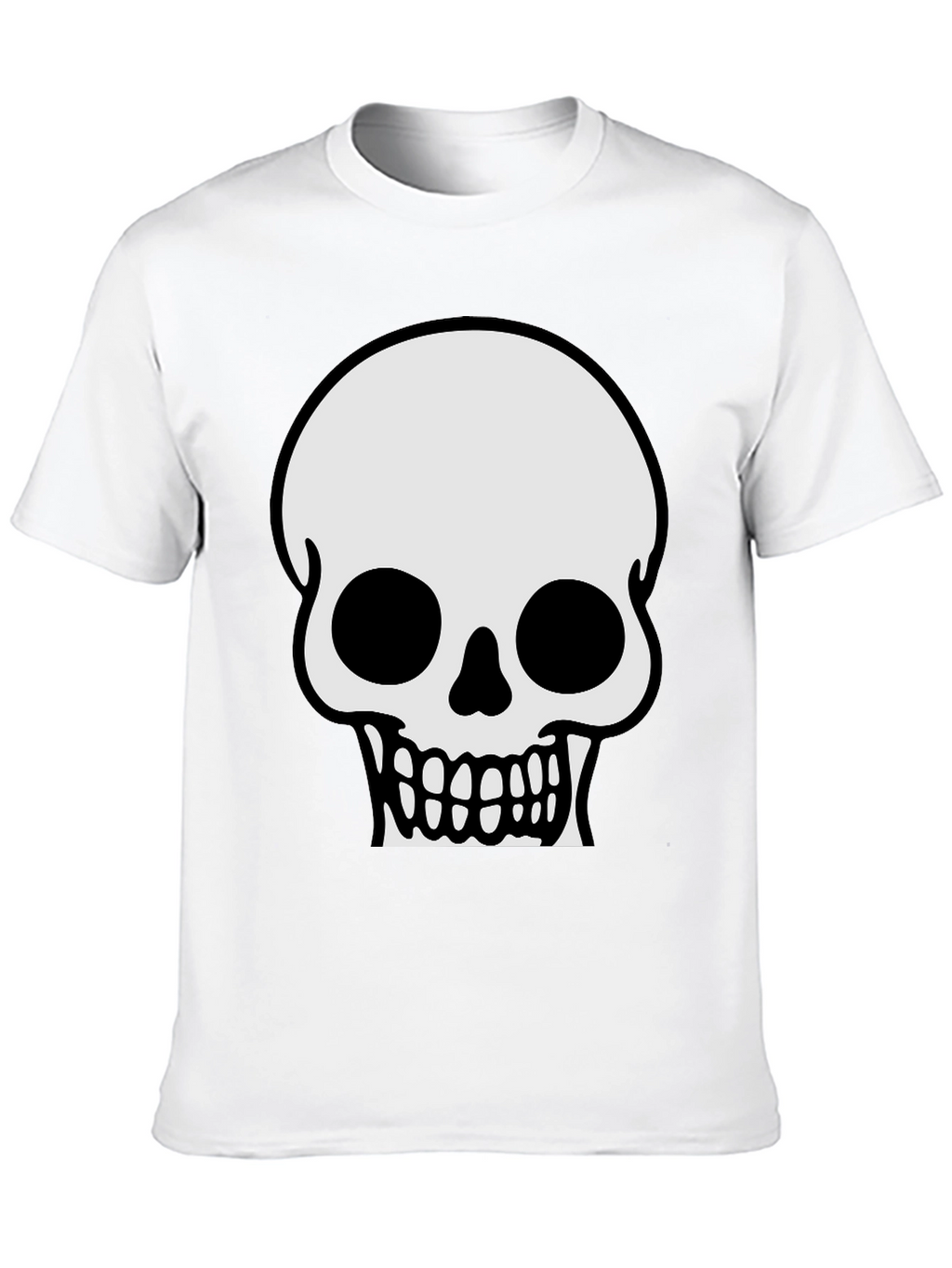 Skull Graphic T-Shirt - Classic Halloween Tee