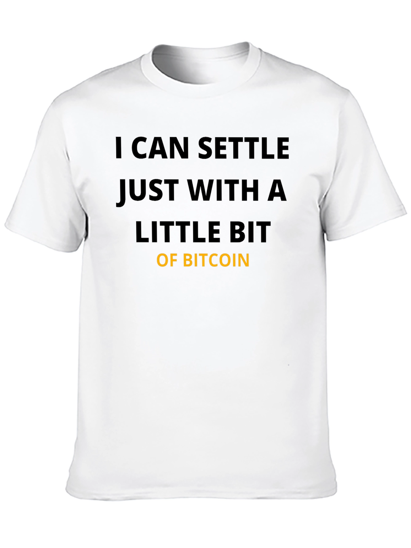 Bitcoin Settle T-Shirt - Crypto Fan Apparel