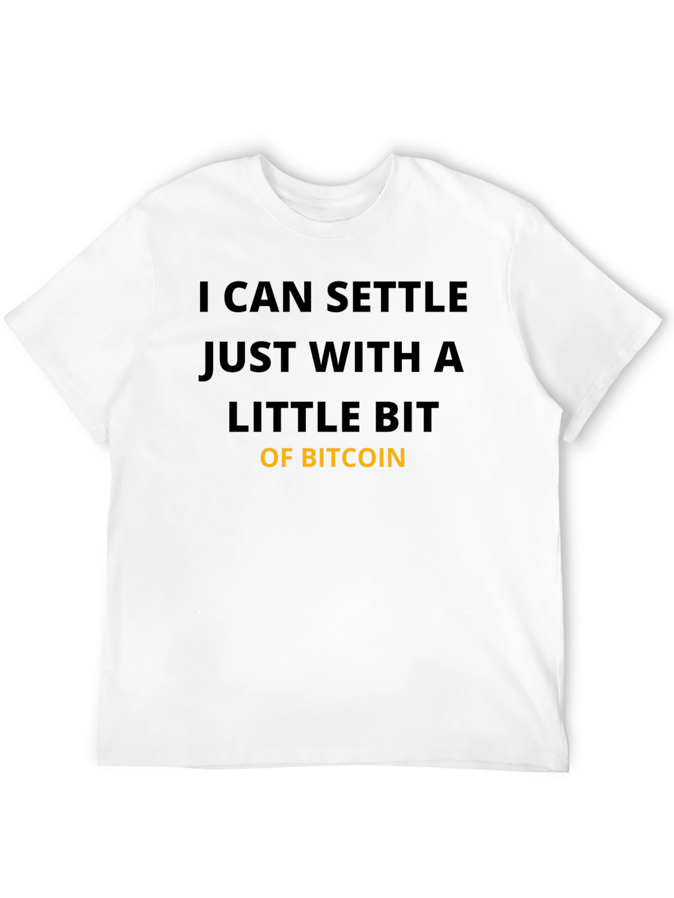 Bitcoin Settle T-Shirt - Crypto Fan Apparel