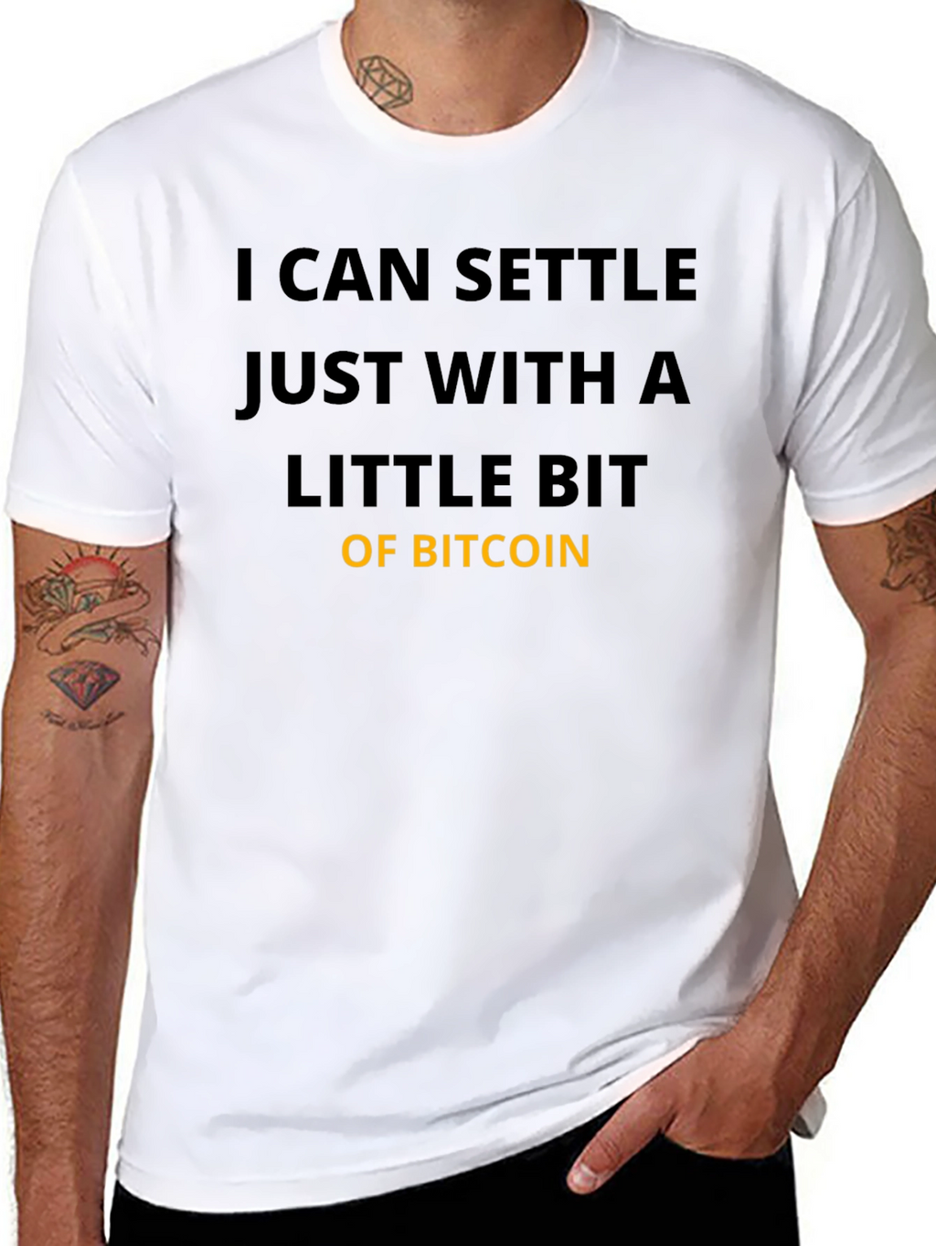 Bitcoin Settle T-Shirt - Crypto Fan Apparel