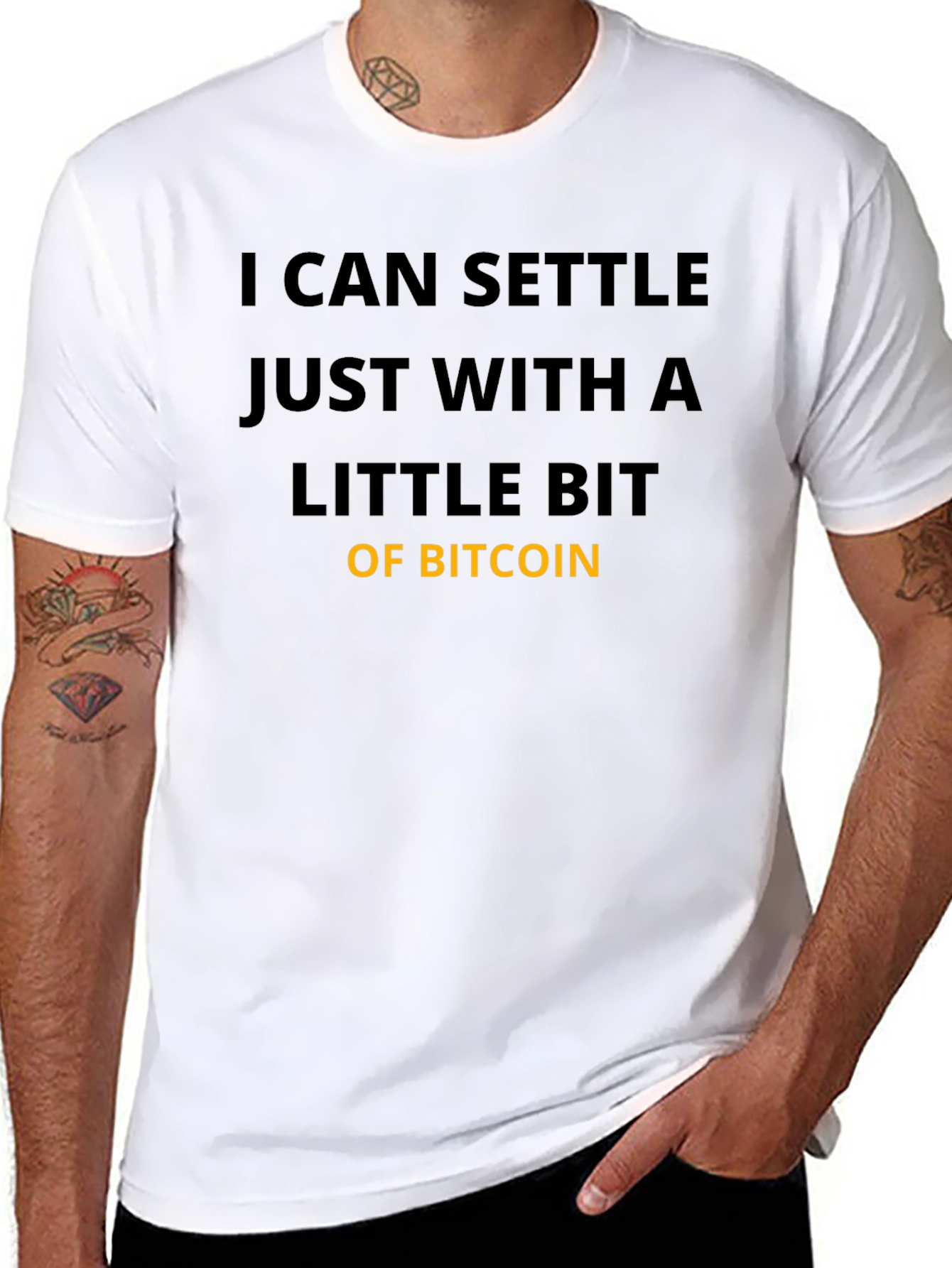 Bitcoin Settle T-Shirt - Crypto Fan Apparel