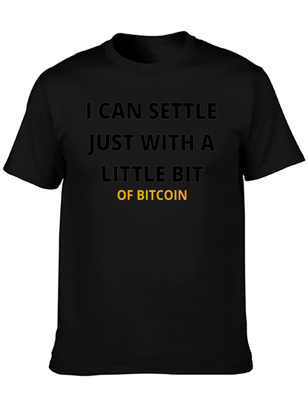 Bitcoin Settle T-Shirt - Crypto Fan Apparel
