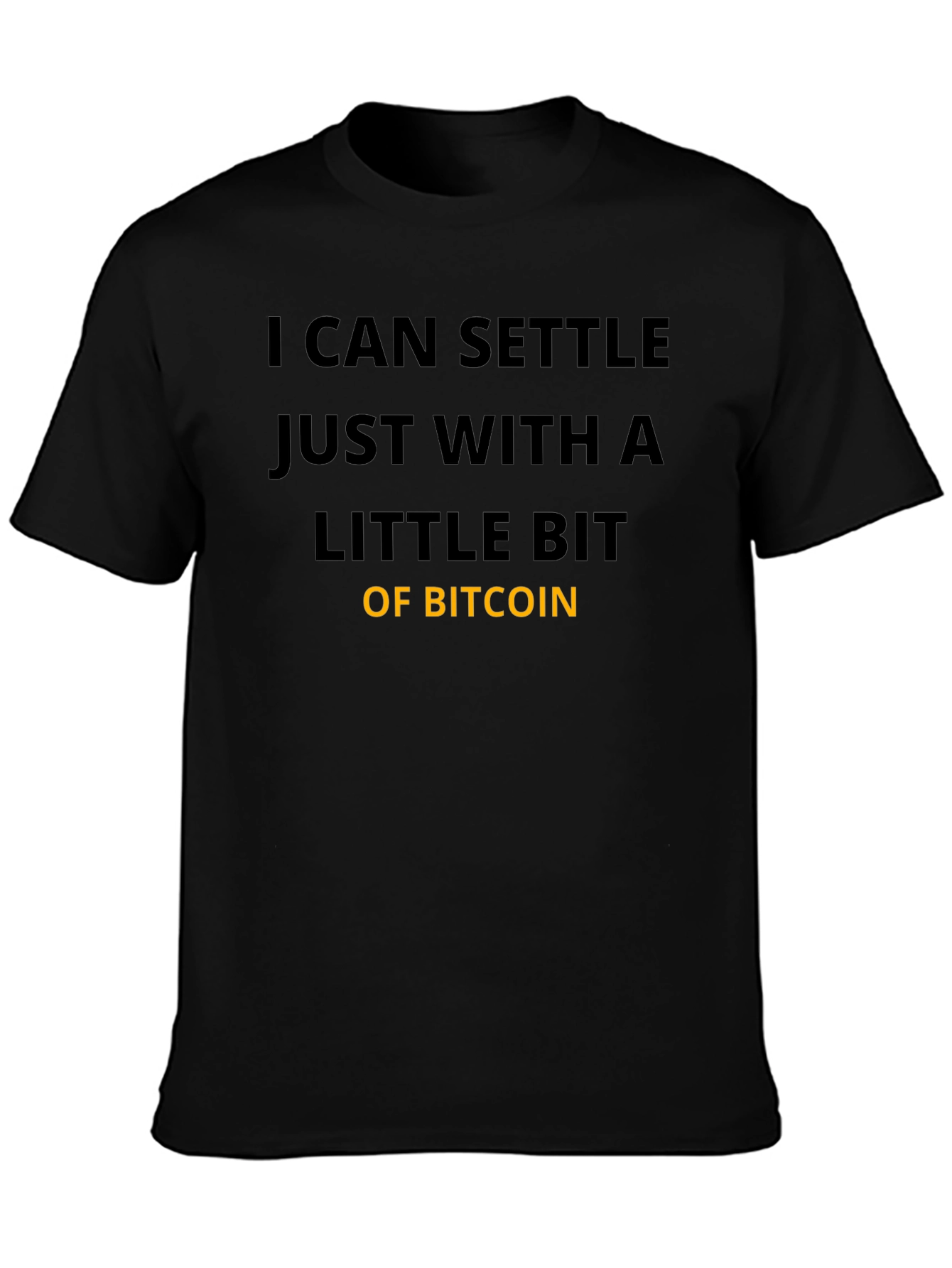 Bitcoin Settle T-Shirt - Crypto Fan Apparel