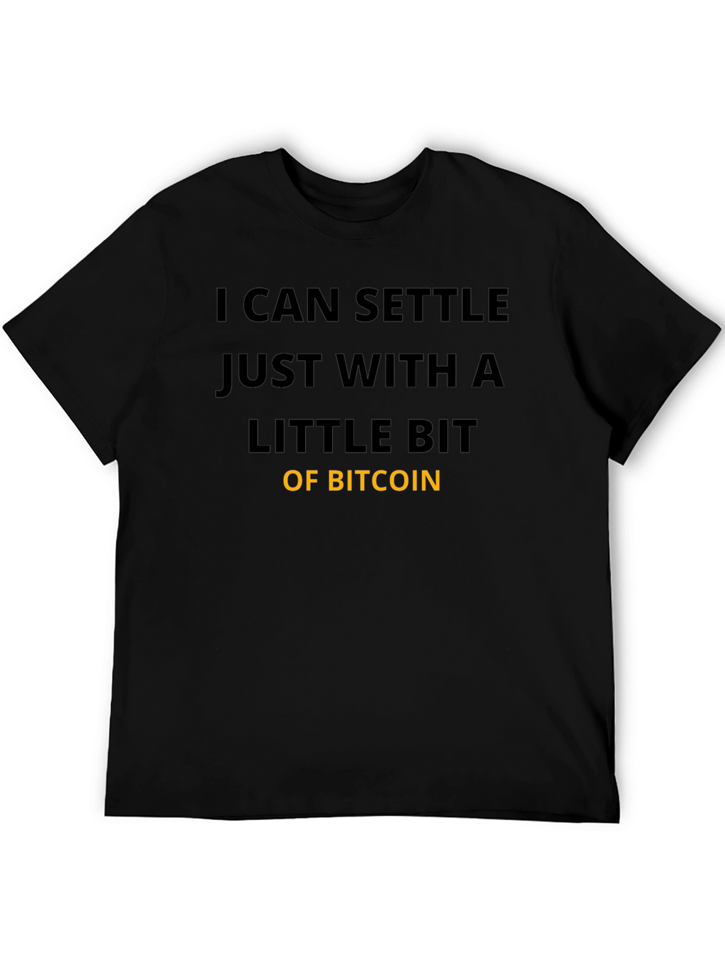 Bitcoin Settle T-Shirt - Crypto Fan Apparel
