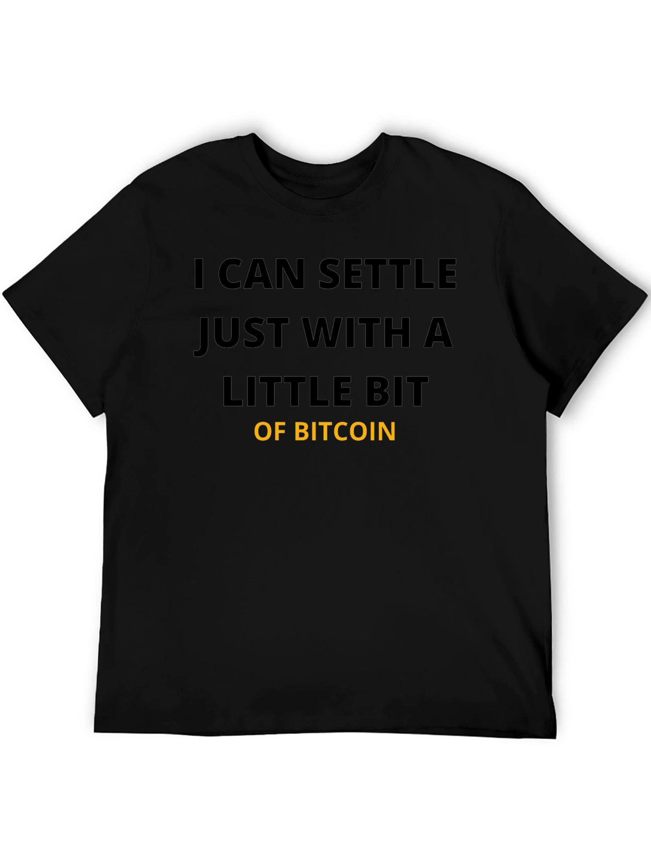 Bitcoin Settle T-Shirt - Crypto Fan Apparel
