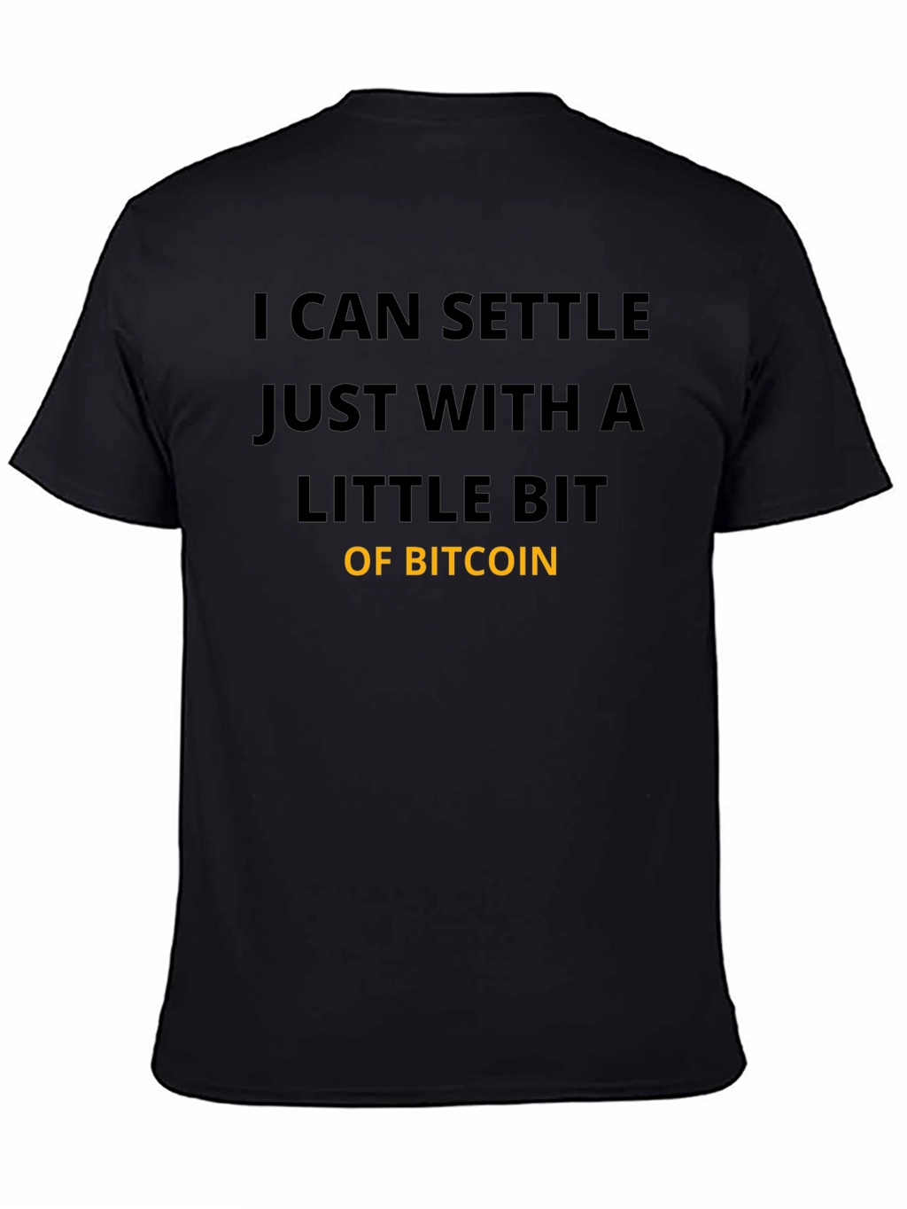 Bitcoin Settle T-Shirt - Crypto Fan Apparel