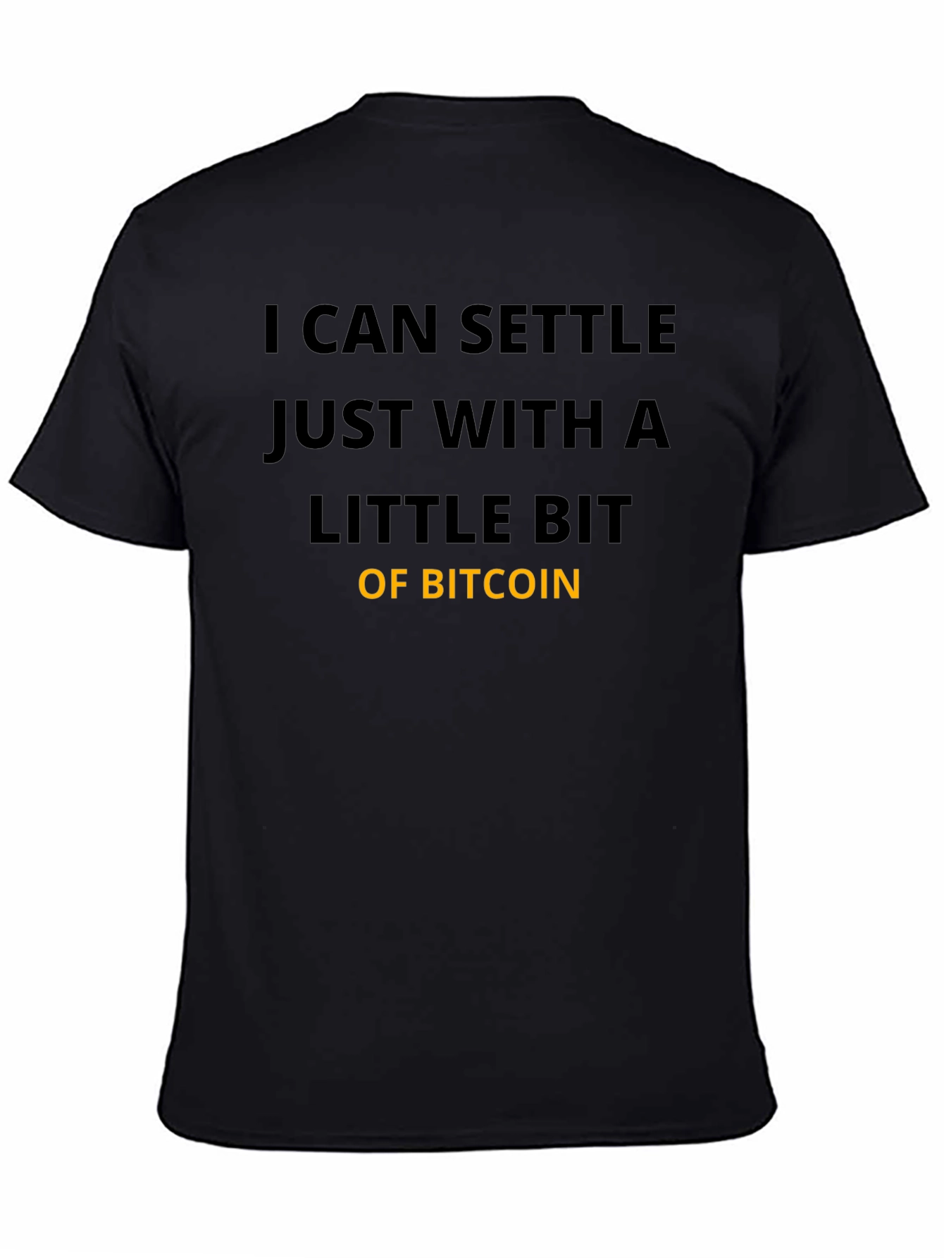 Bitcoin Settle T-Shirt - Crypto Fan Apparel