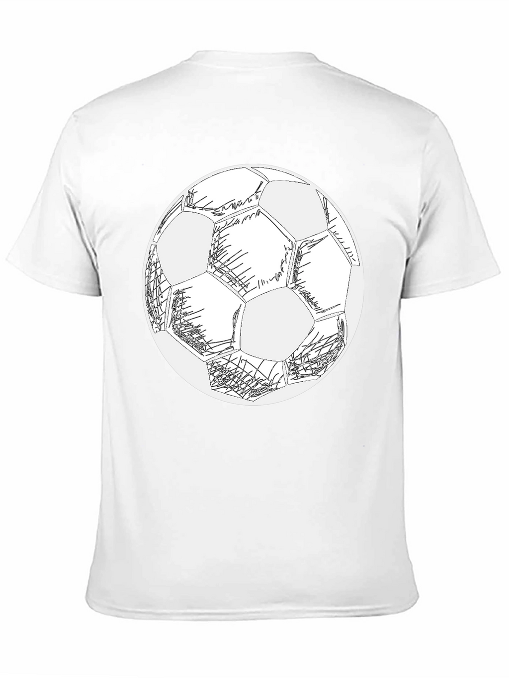 Soccer Ball Graphic Black T-Shirt