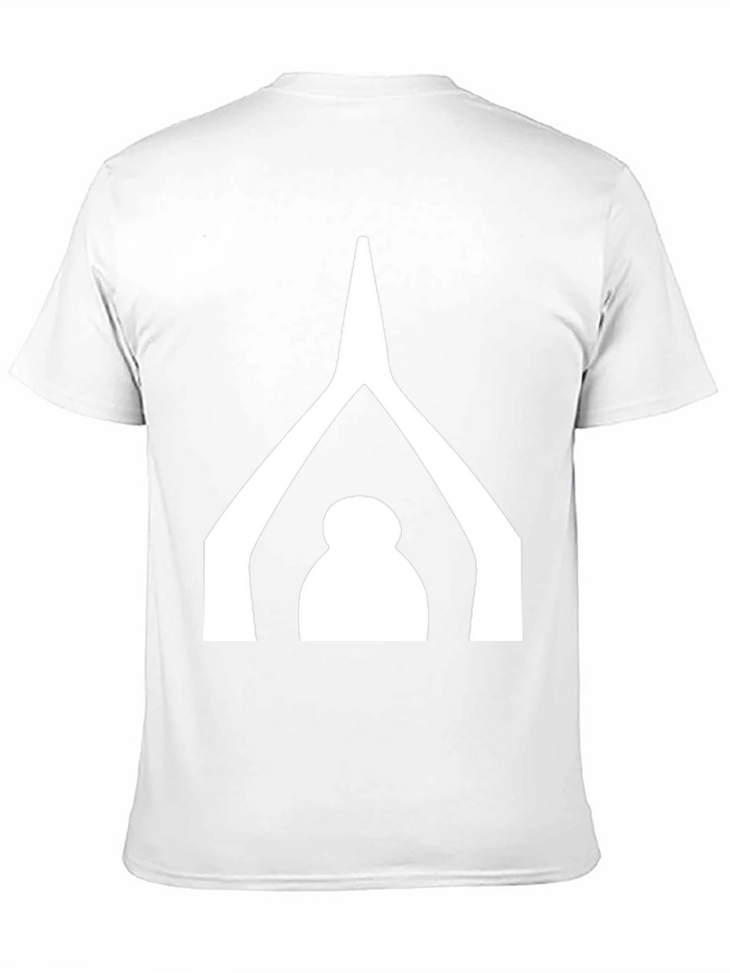 Minimalist Black T-Shirt with White Graphic Design