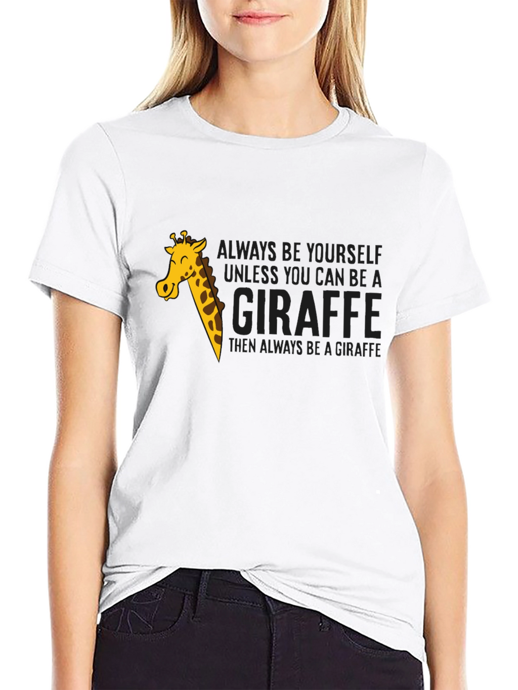 Giraffe Graphic T-Shirt - Funny Animal Lover Tee
