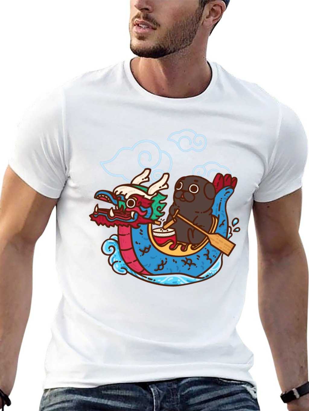 Dragon Boat Festival Pug T-Shirt
