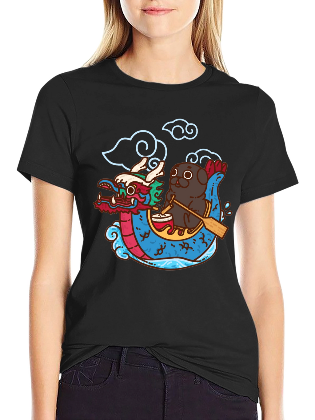 Dragon Boat Festival Pug T-Shirt