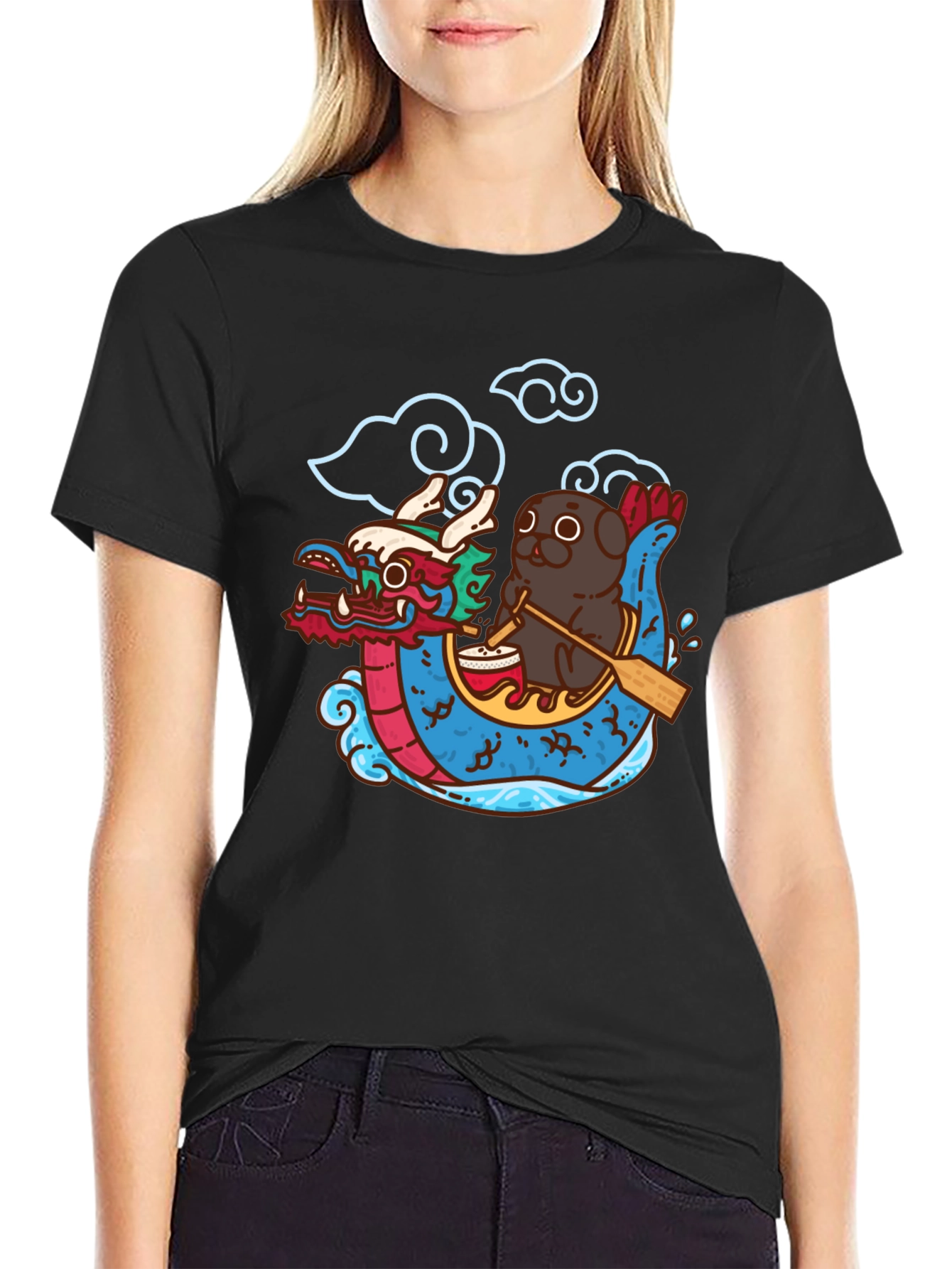 Dragon Boat Festival Pug T-Shirt