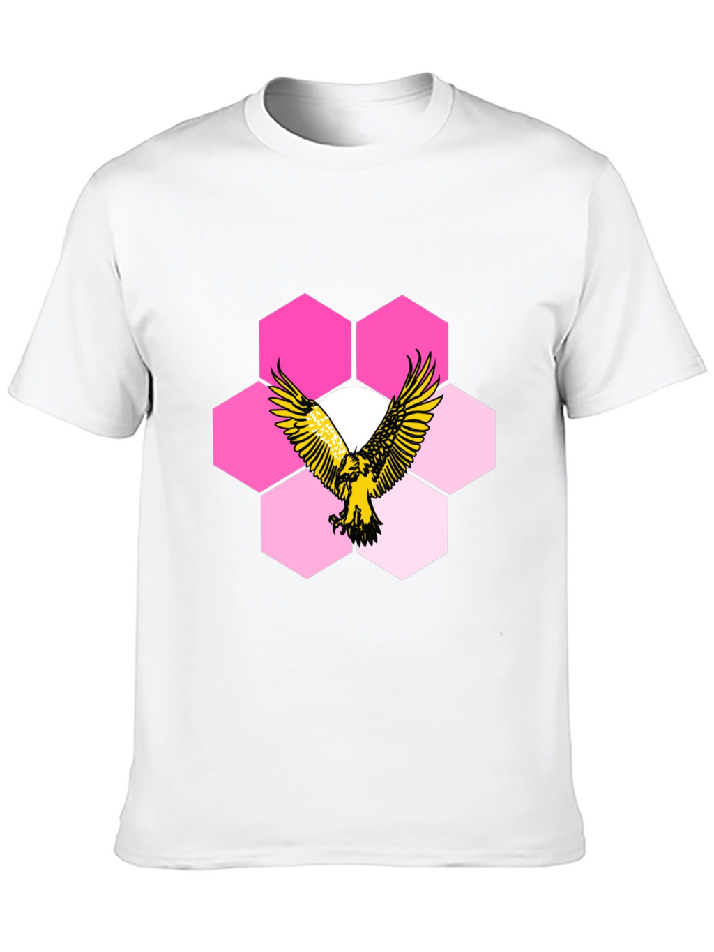 Eagle Hexagon Graphic T-Shirt - Cool Design!