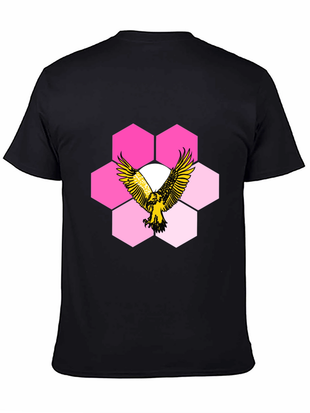 Eagle Hexagon Graphic T-Shirt - Cool Design!