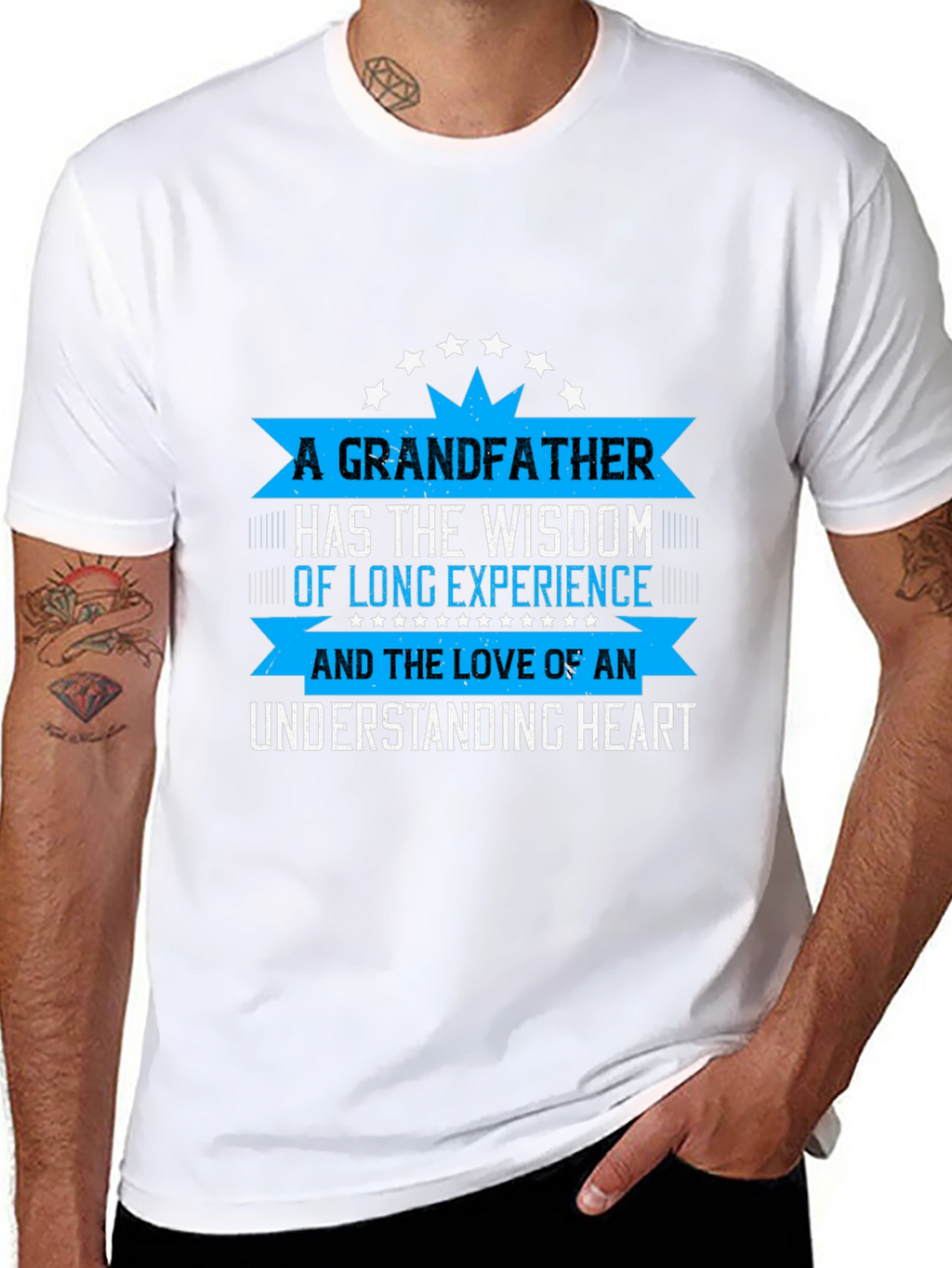 Grandfather Wisdom T-Shirt - Black