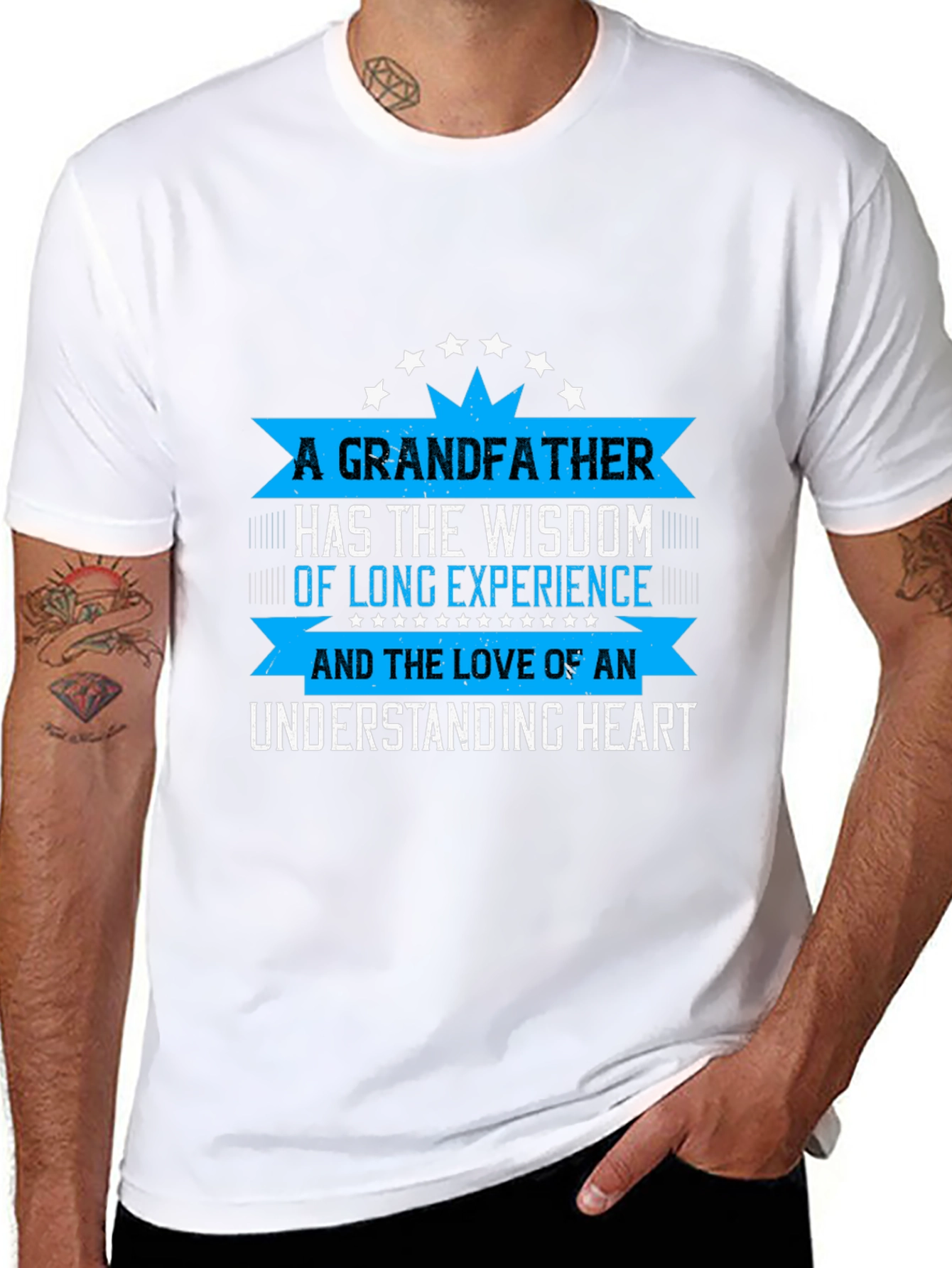 Grandfather Wisdom T-Shirt - Black