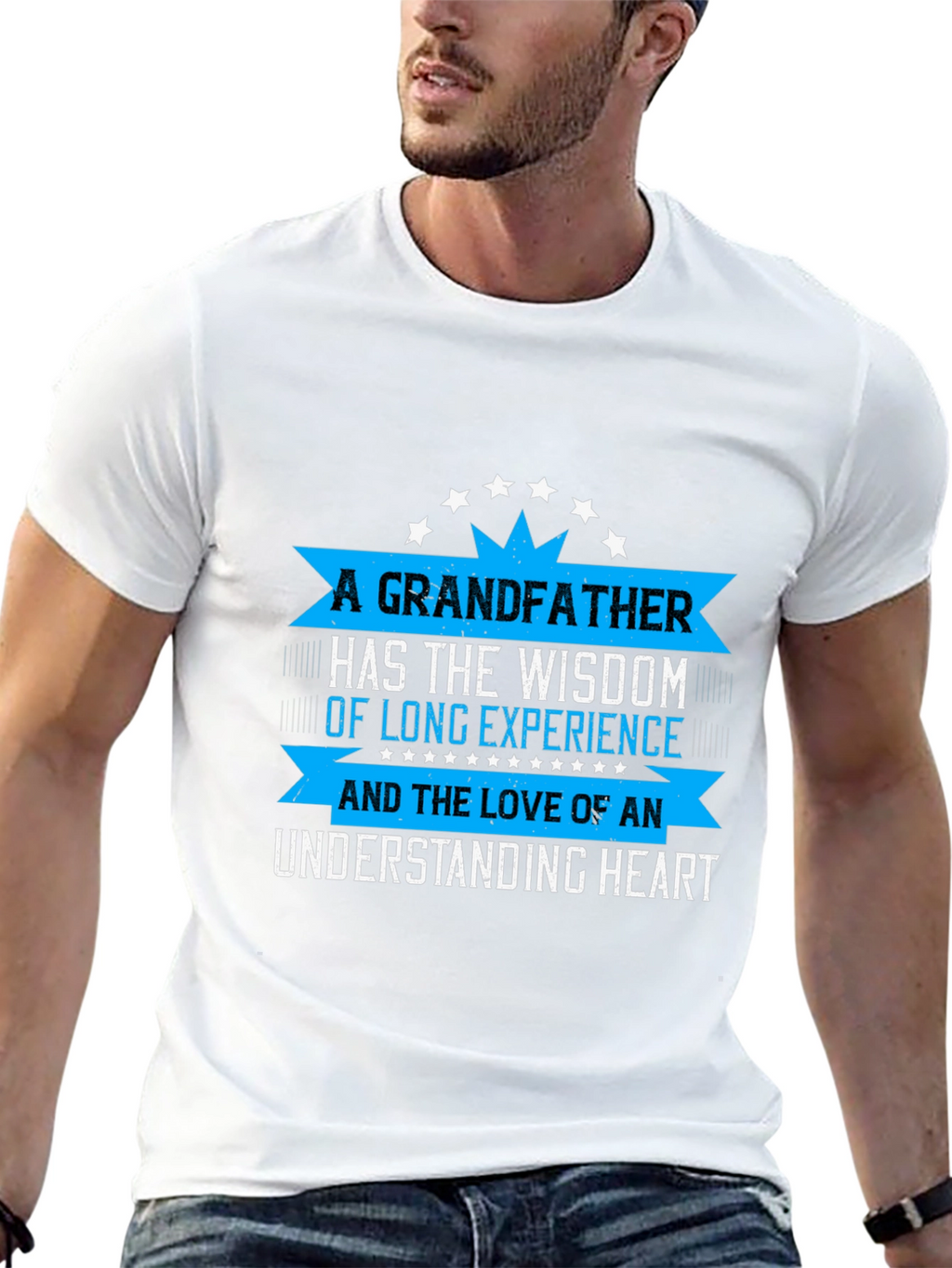 Grandfather Wisdom T-Shirt - Black