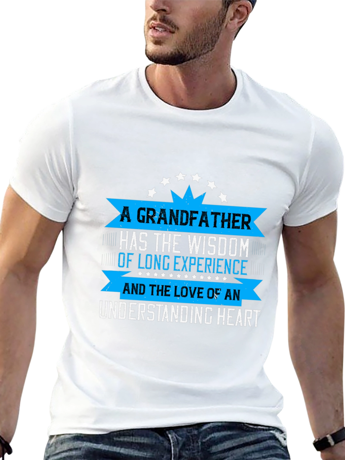 Grandfather Wisdom T-Shirt - Black