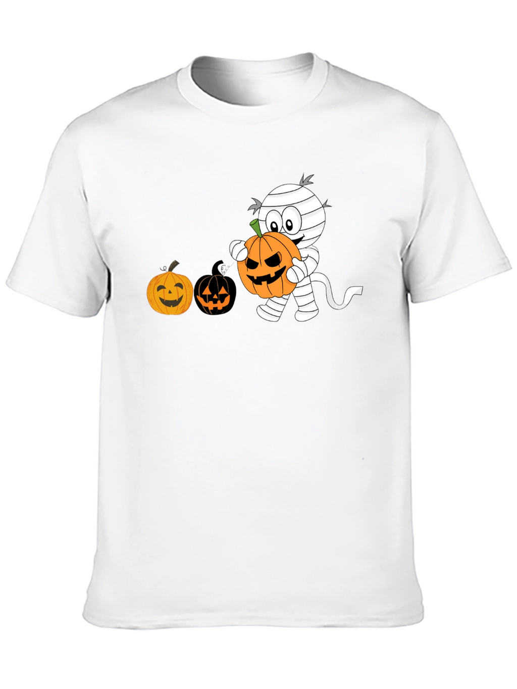 Halloween Mummy Pumpkin T-Shirt