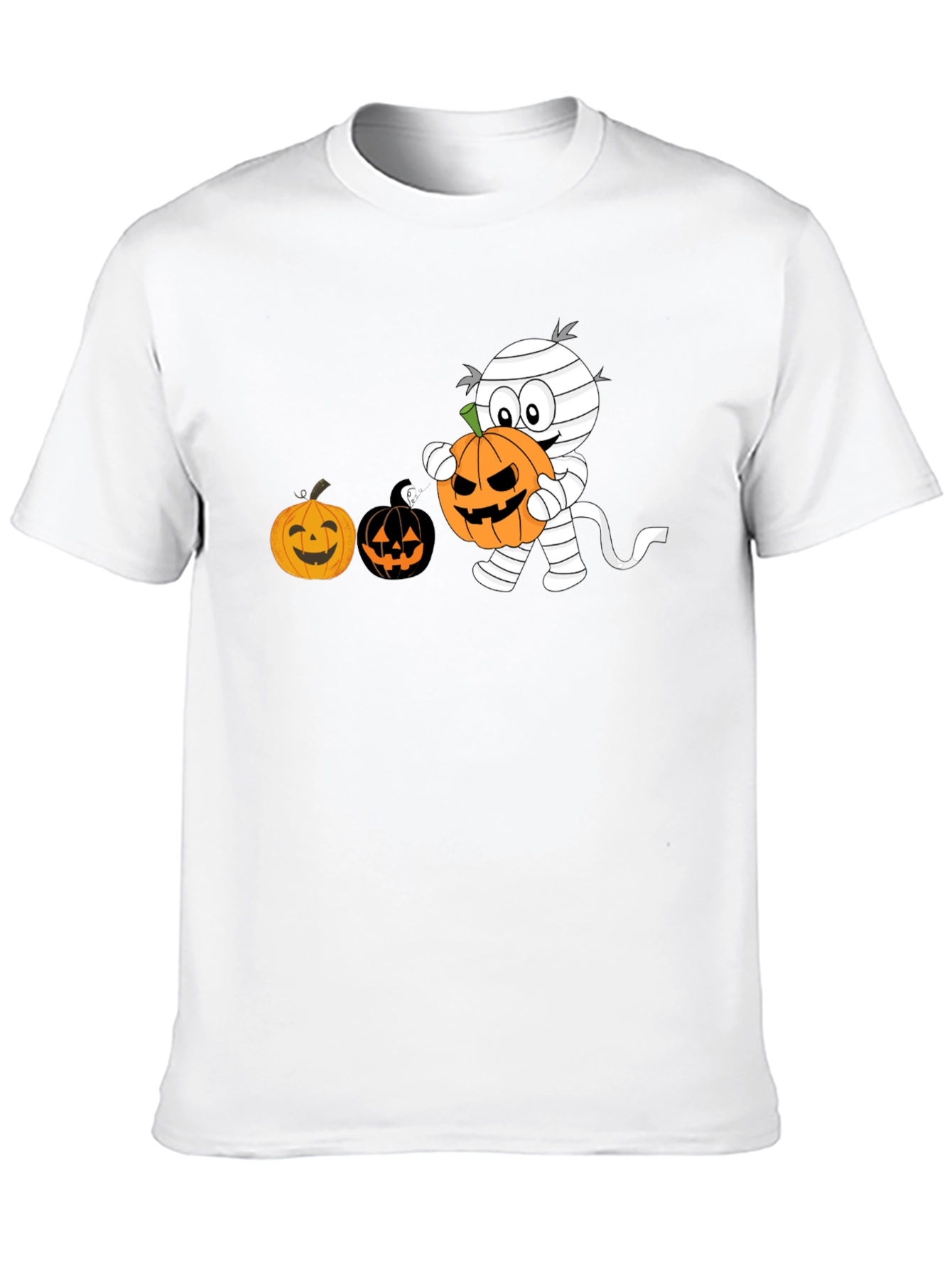 Halloween Mummy Pumpkin T-Shirt