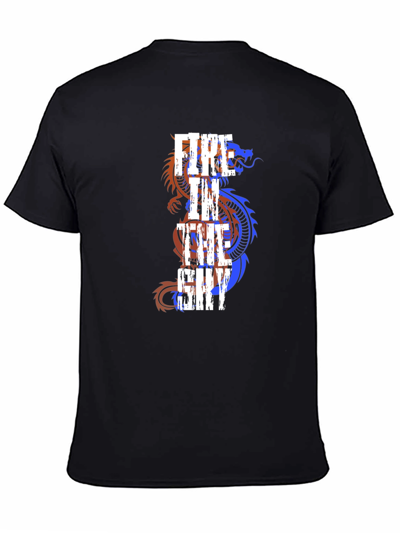 Fire in the Sky Dragon Graphic T-Shirt