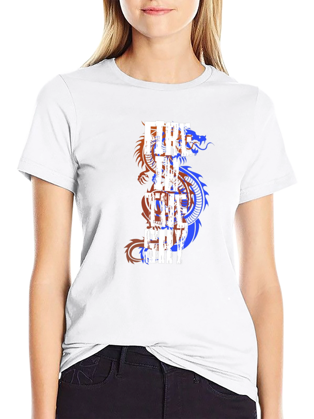 Fire in the Sky Dragon Graphic T-Shirt