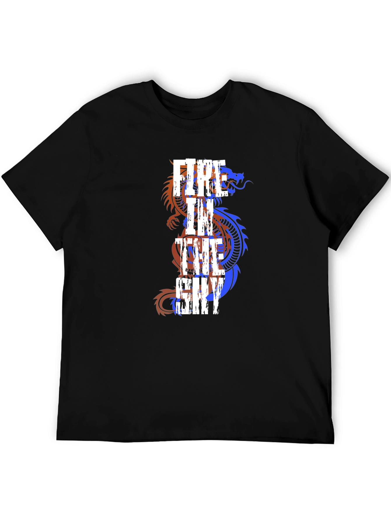 Fire in the Sky Dragon Graphic T-Shirt