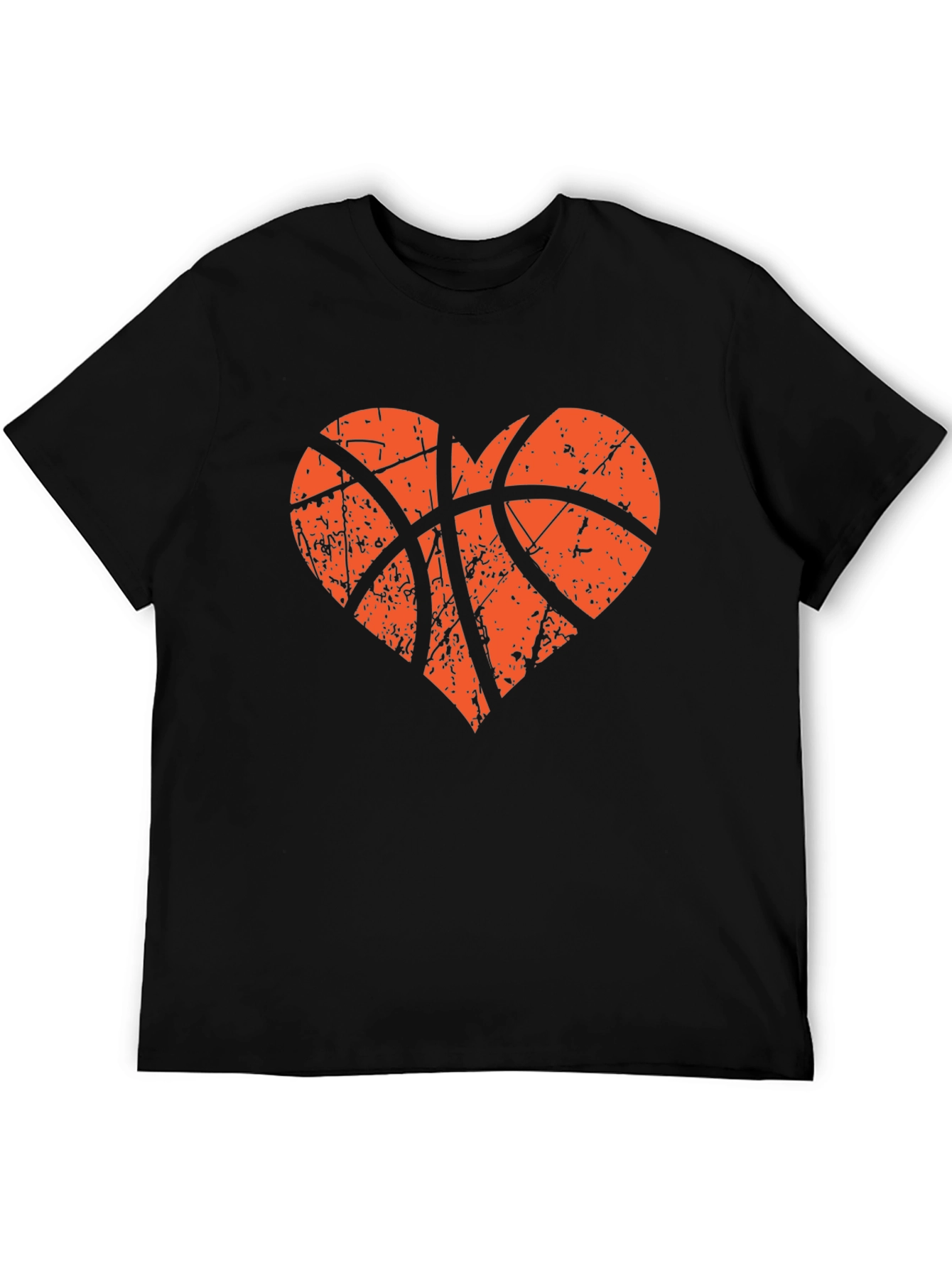 Basketball Heart Graphic Tee - Love the Game!