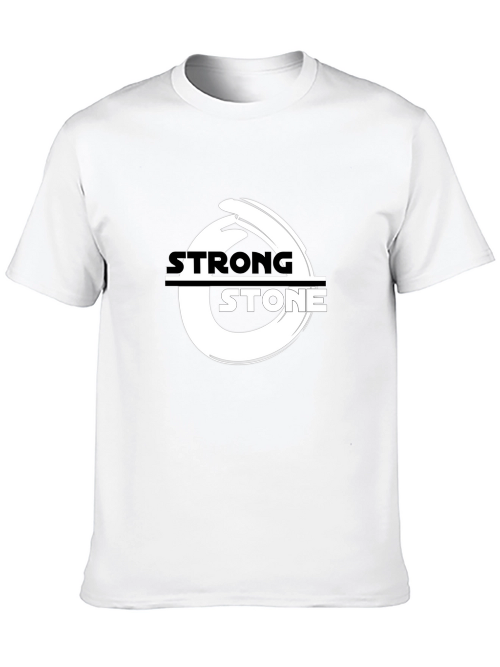 Strong Stone Black Graphic T-Shirt