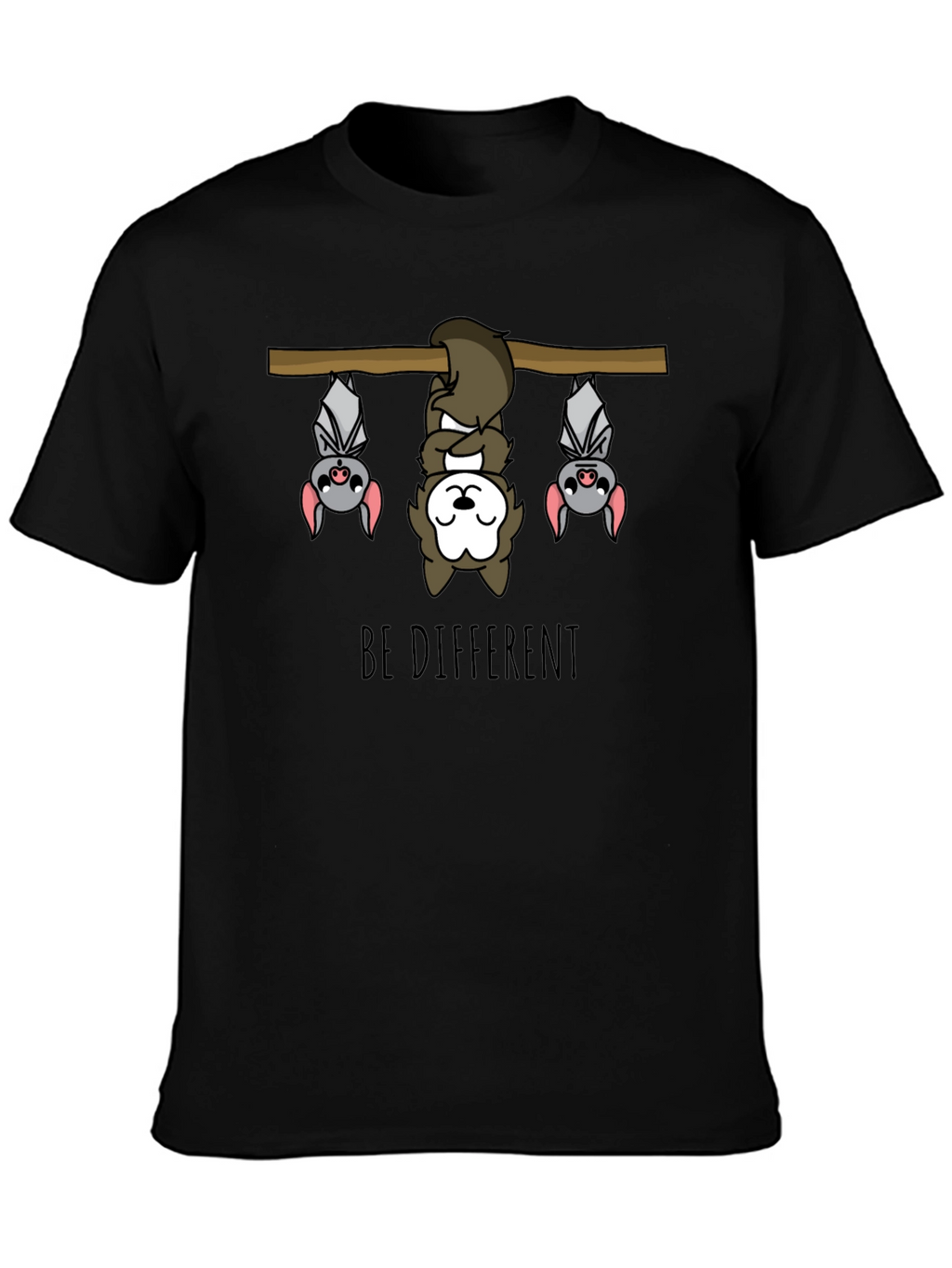 Be Different Sloth & Bats Graphic Tee