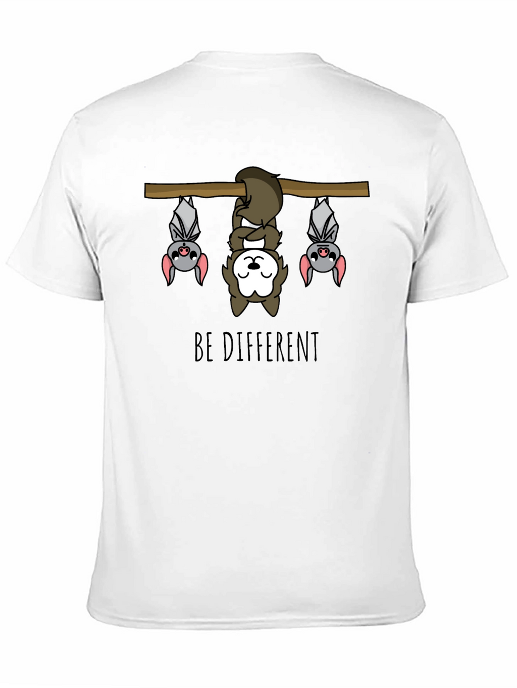 Be Different Sloth & Bats Graphic Tee