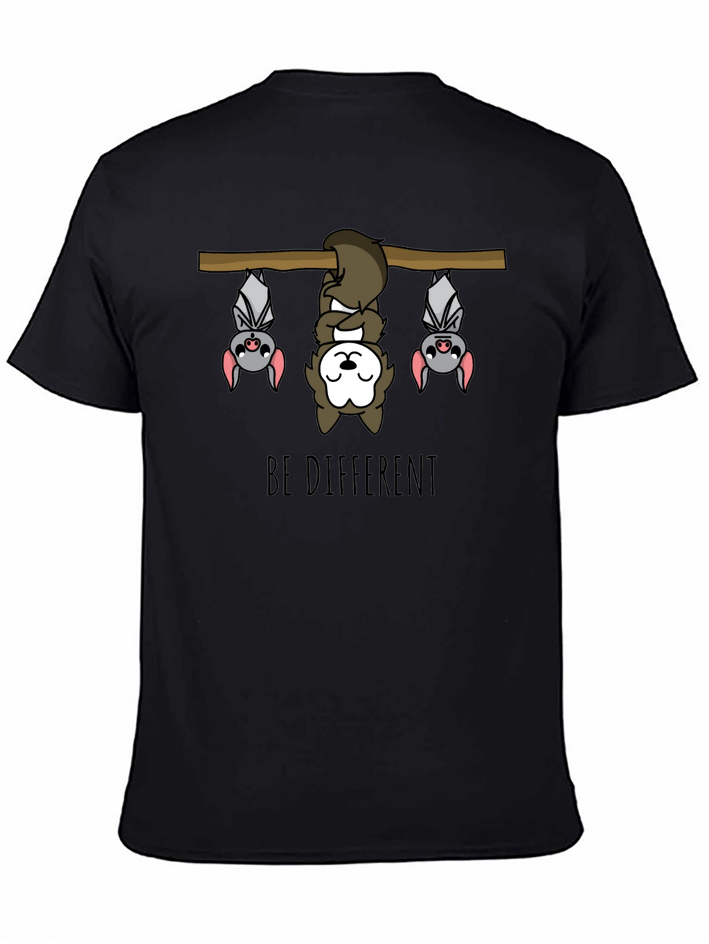 Be Different Sloth & Bats Graphic Tee