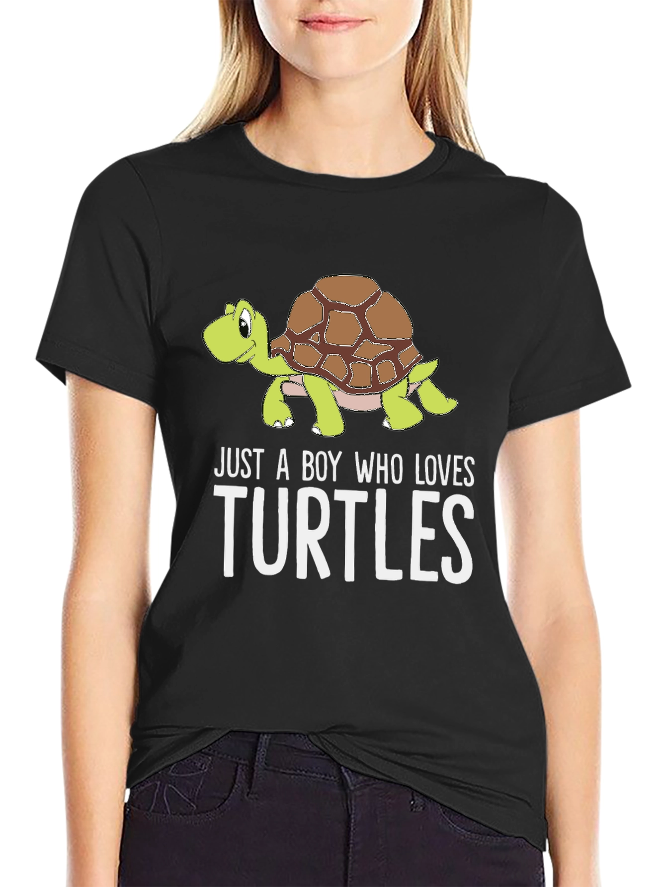 Boys Turtle Lover Graphic Tee - Cute Turtle Design