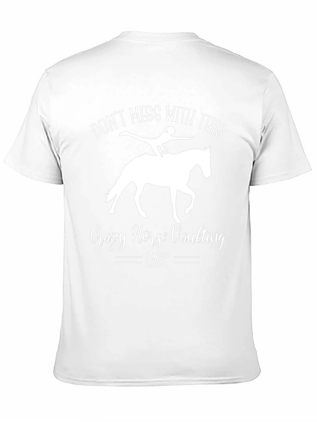 Crazy Horse Vaulting Lady T-Shirt - Equestrian Gift