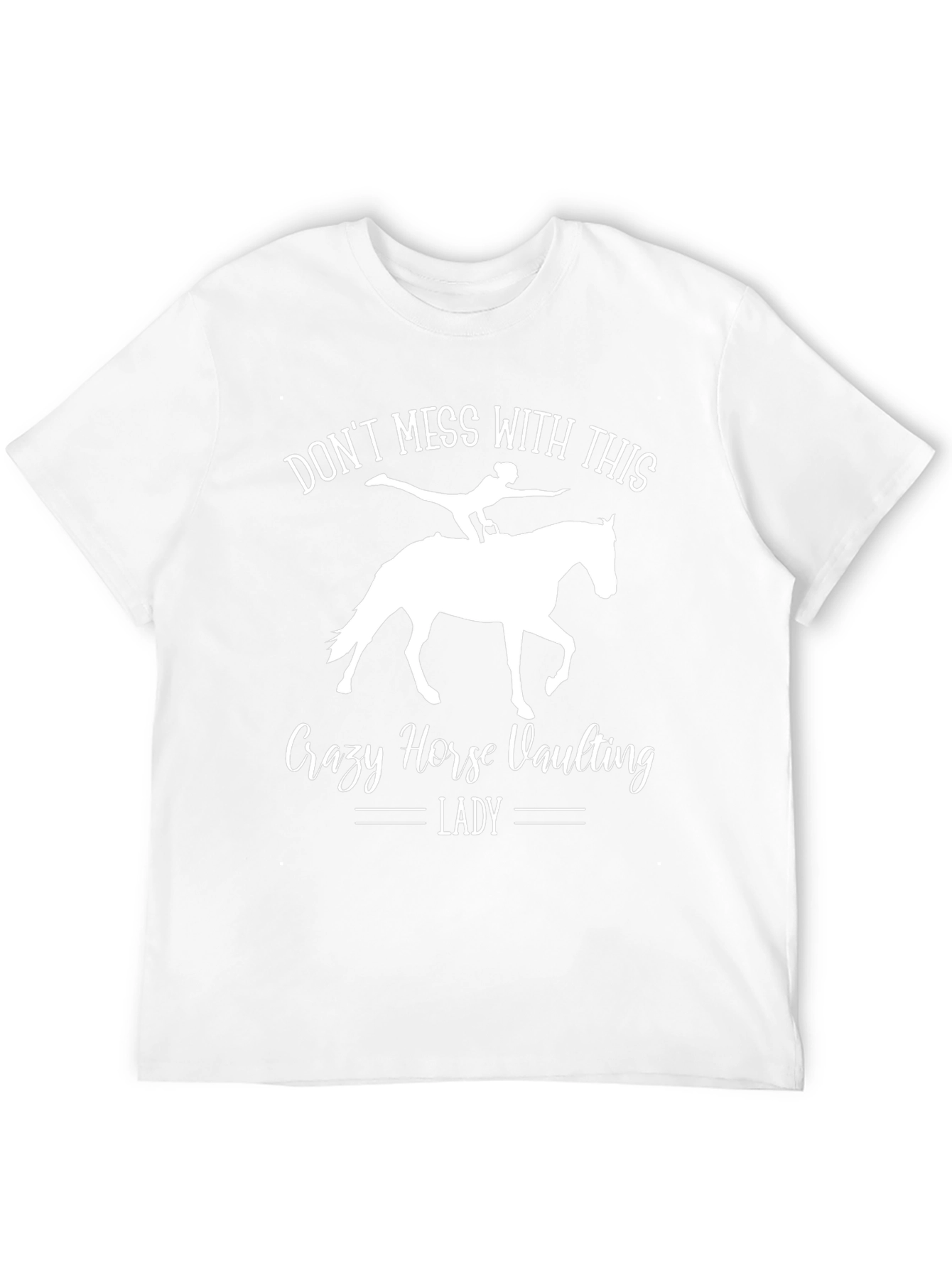 Crazy Horse Vaulting Lady T-Shirt - Equestrian Gift